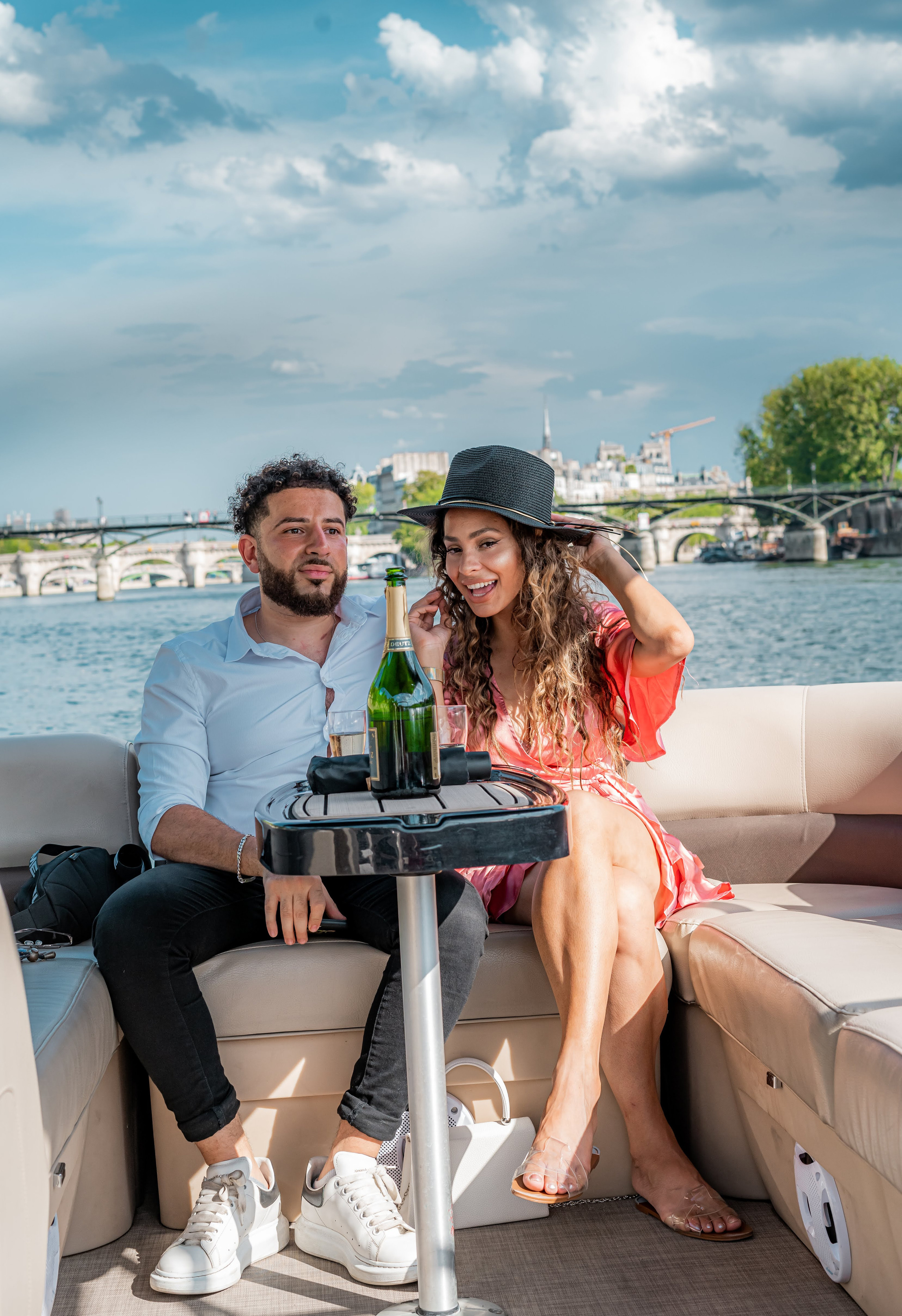 Suprise Proposal on a boat in Paris