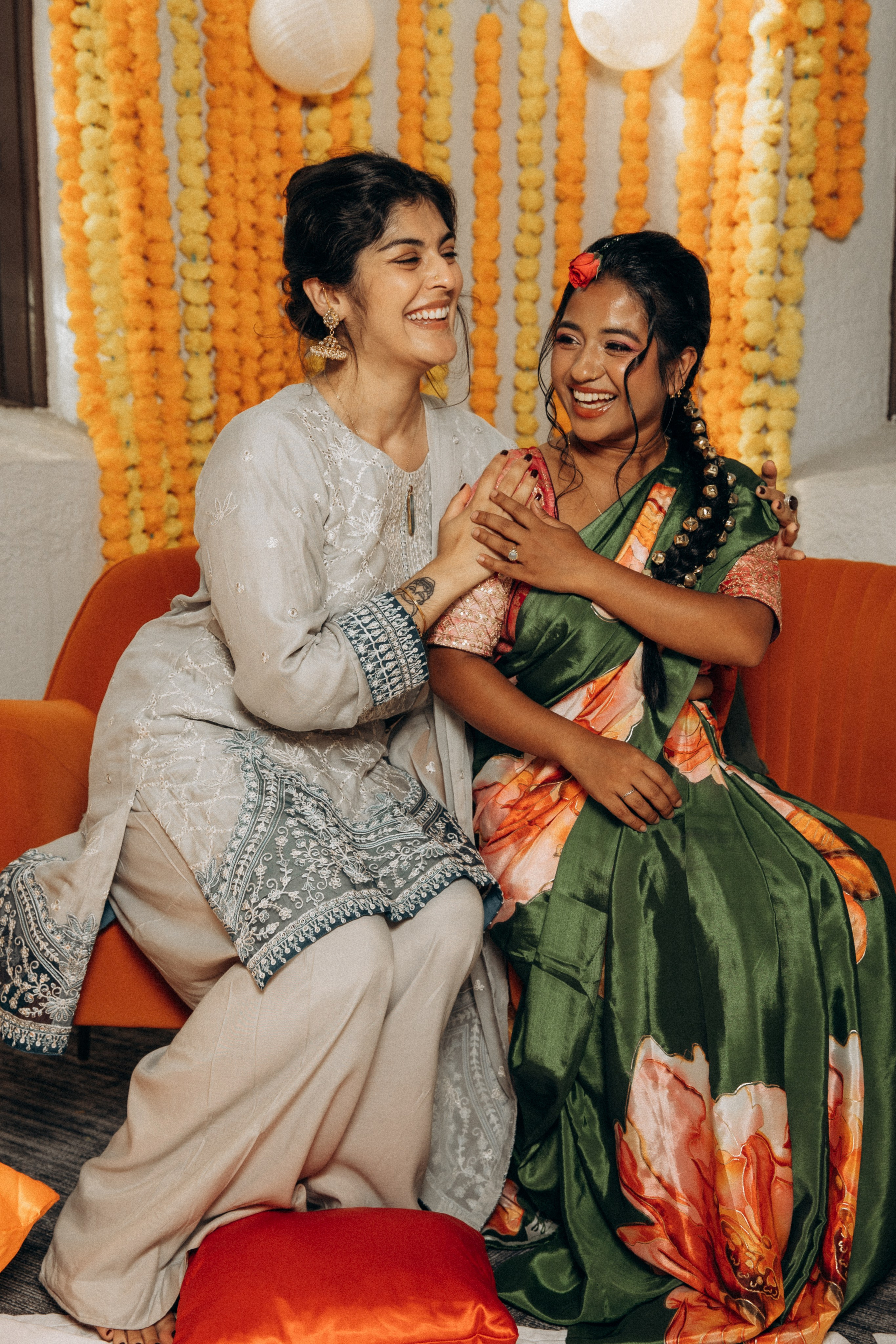 Haldi Ceremony for Two Brides | Multicultural Wedding Celebration in Boston