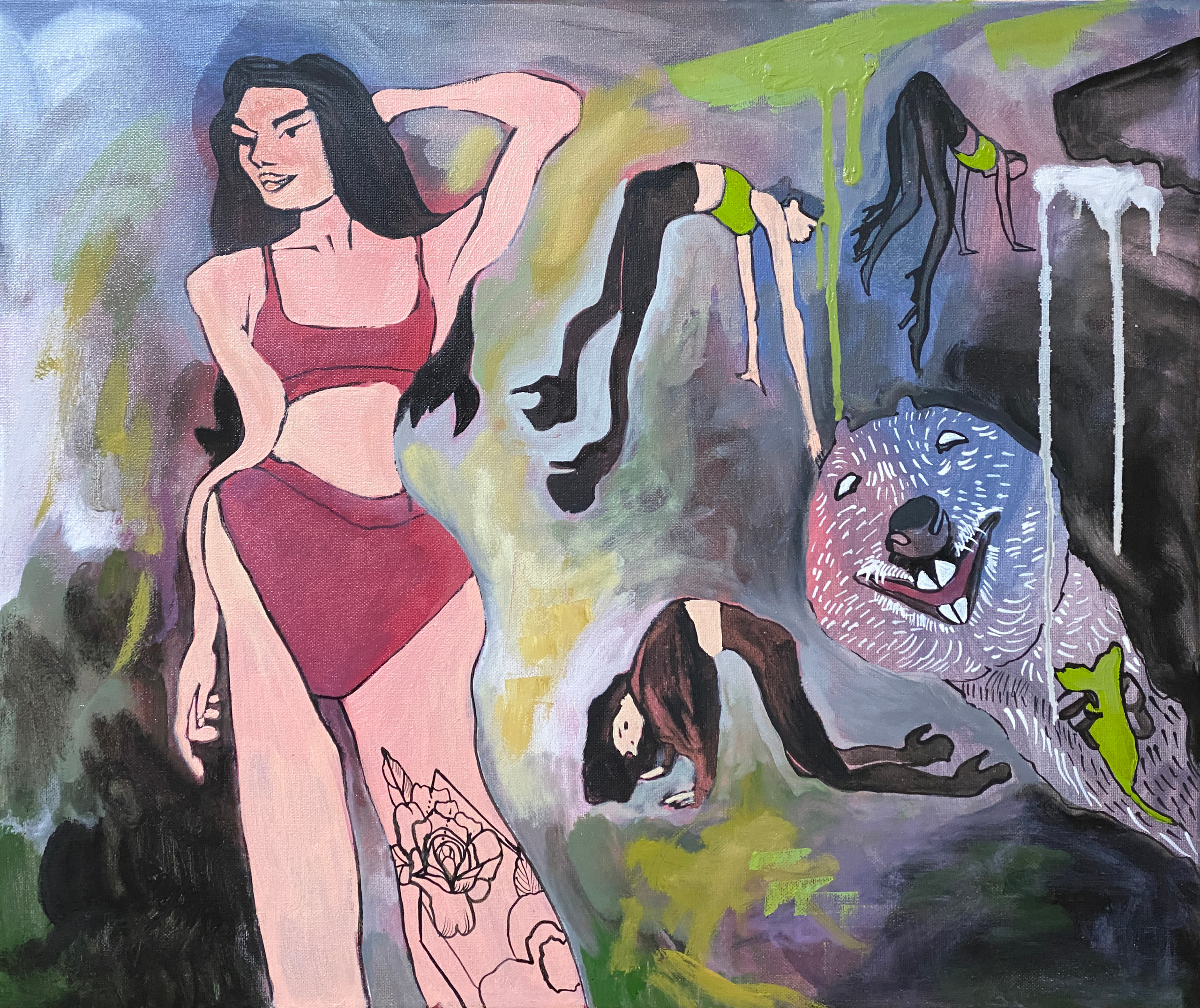 Karmen, oil, canvas, 50 x 60 cm, 2021