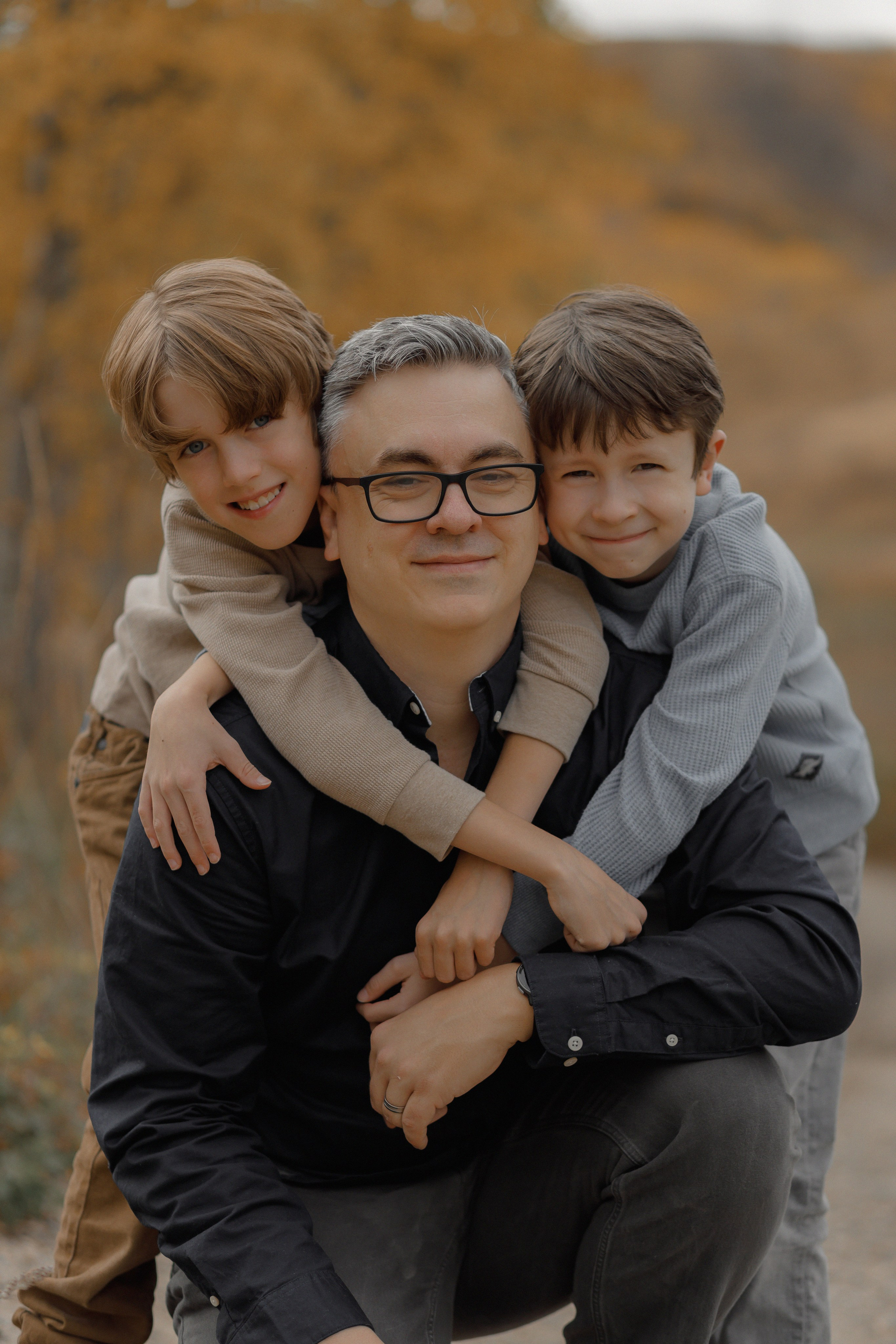 Christa’s family. Home