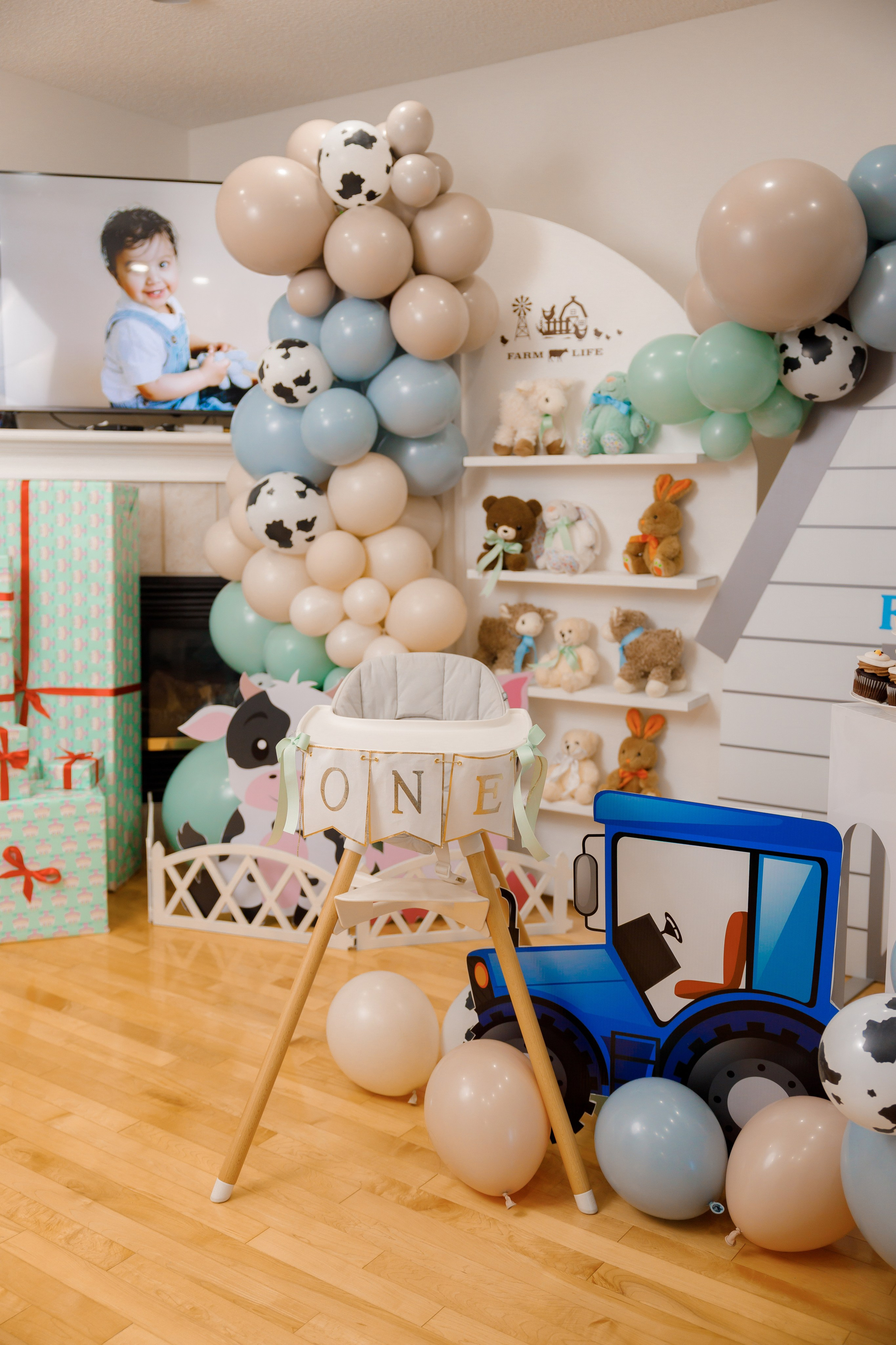 Fateh’s 1st birthday. Home