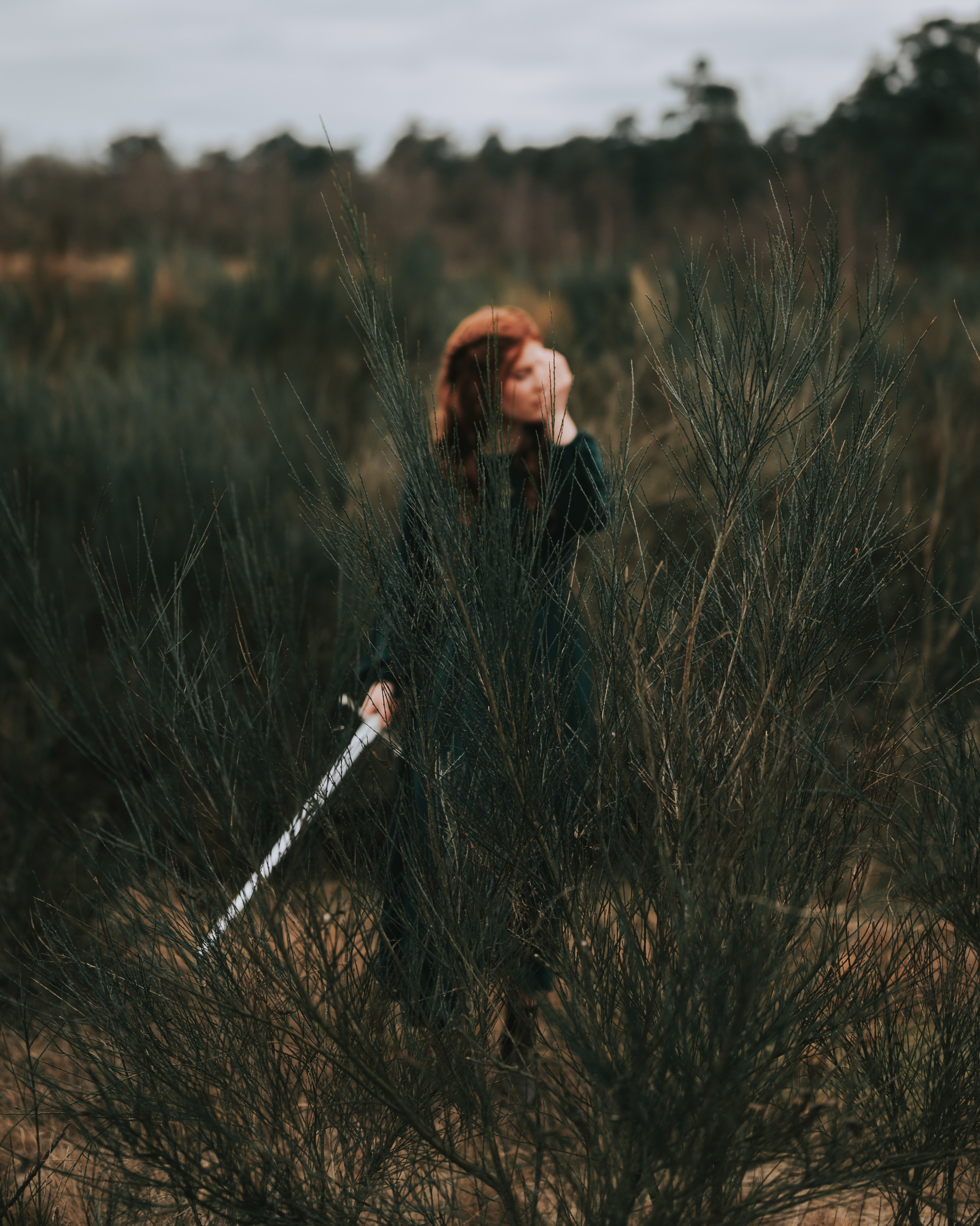 Warrior Princess Portrait Session in Heather Fields. Moth & Moss Photography