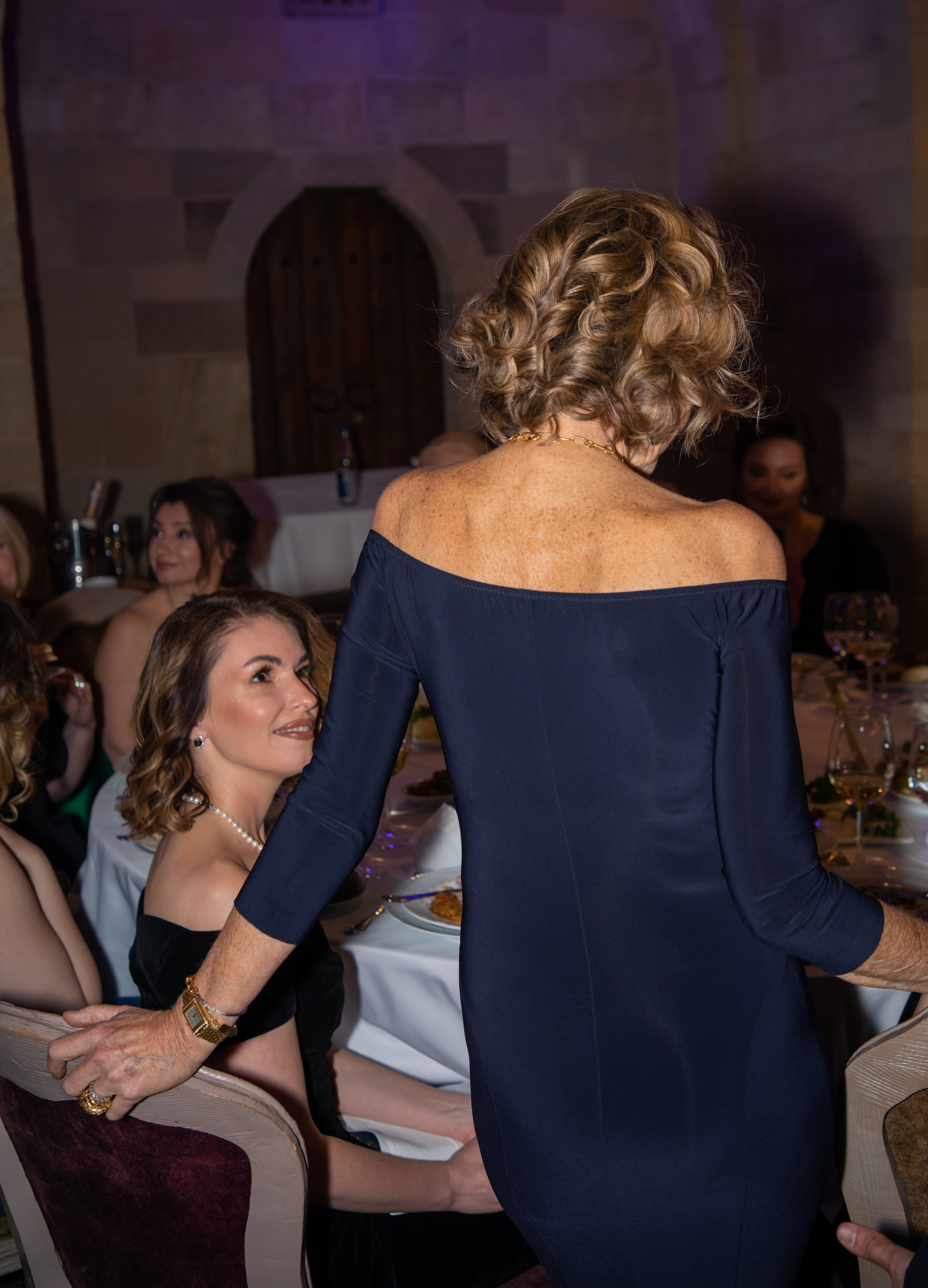 Gala-Dinner with the French Countess, the main etiquette expert Marie de Tilly. Baku Photographer