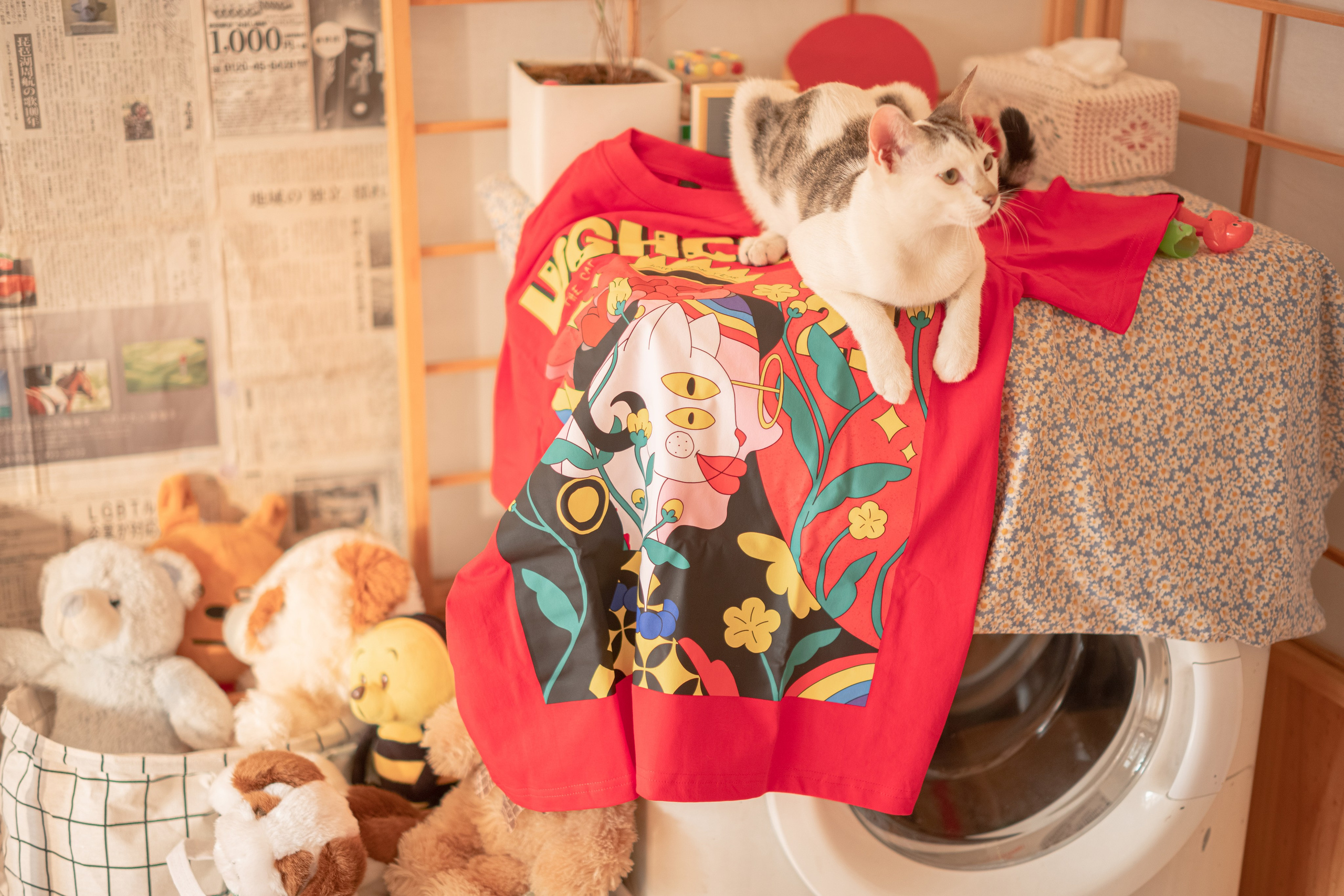 HIGHCLUB Cat Tshirt/ Bag. FINE ART PHOTOGRAPHY
