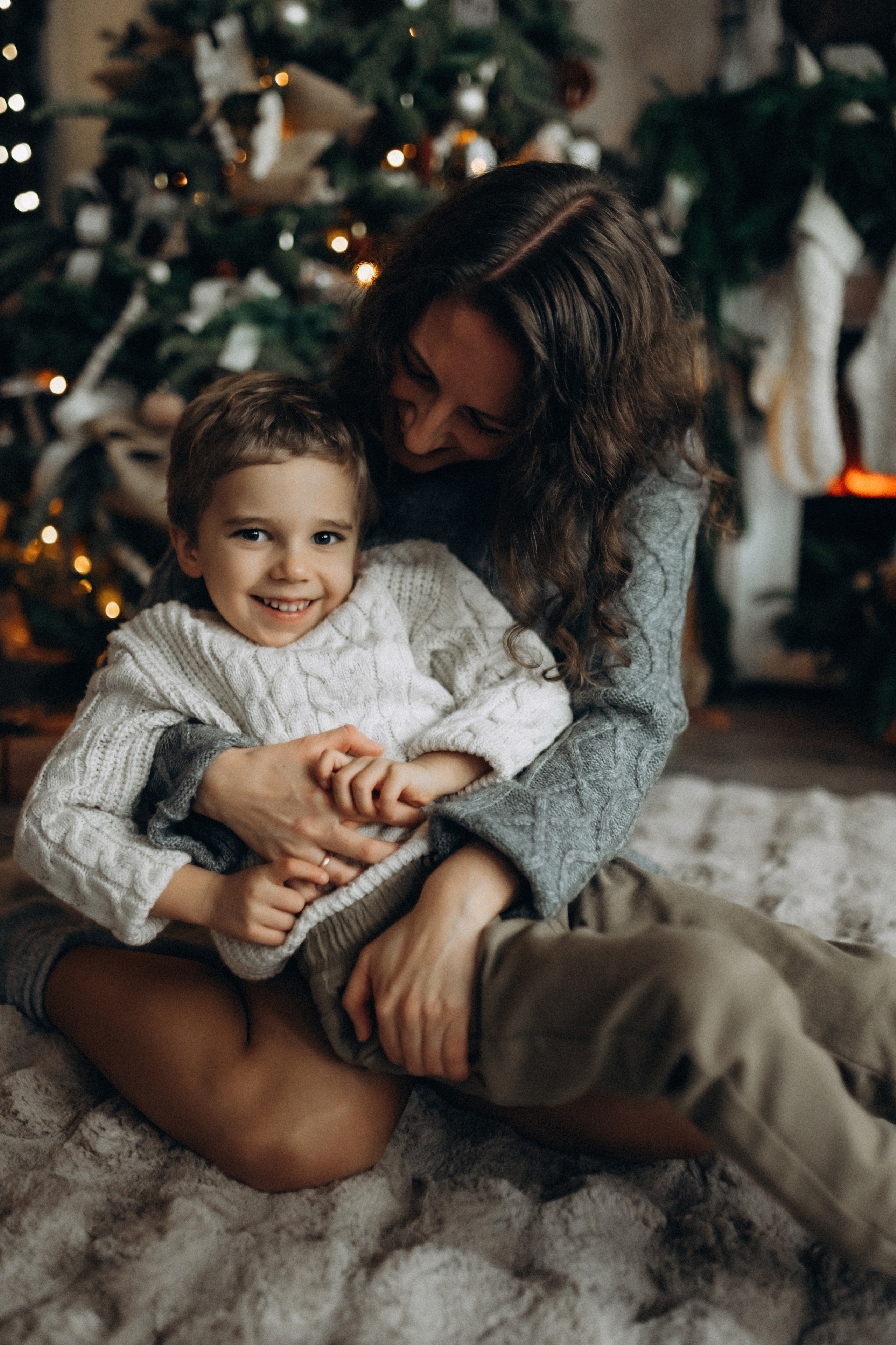 Новогодняя фотосессия в студии. Семейный фотограф Лейпциг, Германия