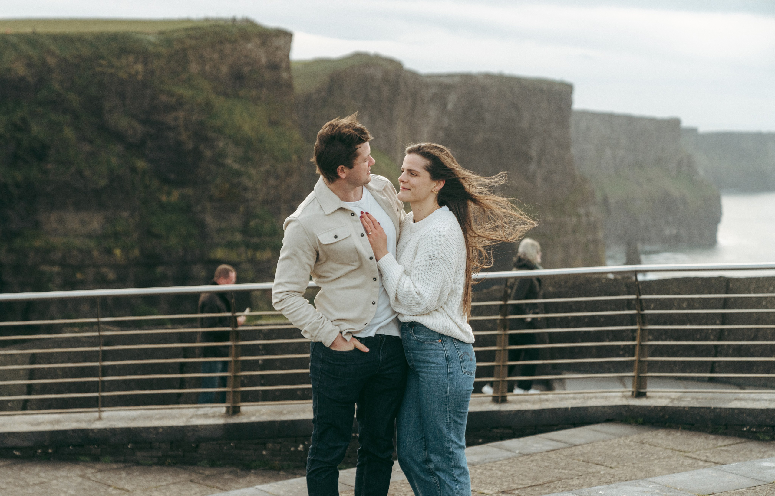 Proposal at Cliffs Moher. Wedding and family photographer Ireland