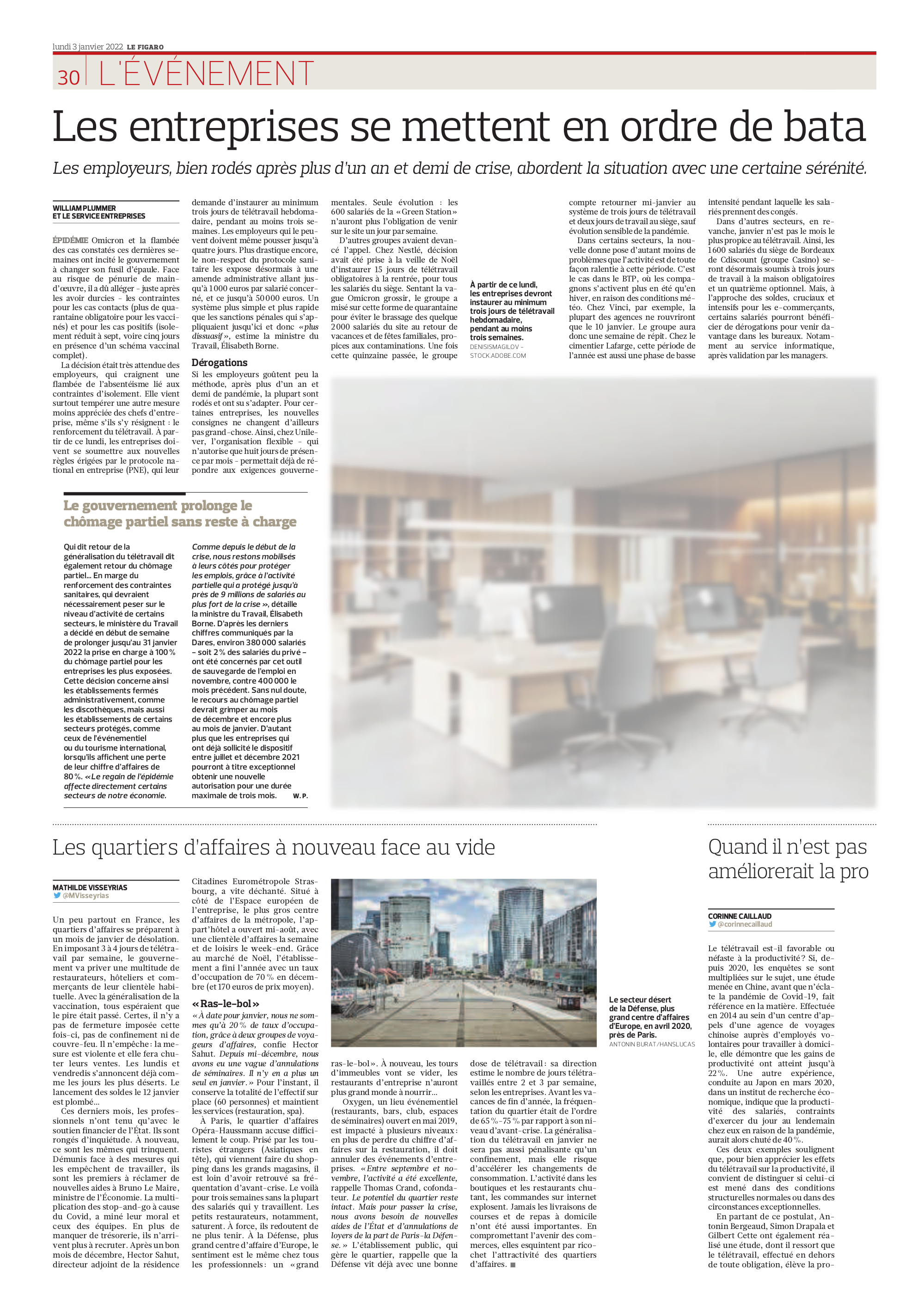 Le Figaro, 3 janvier 2022