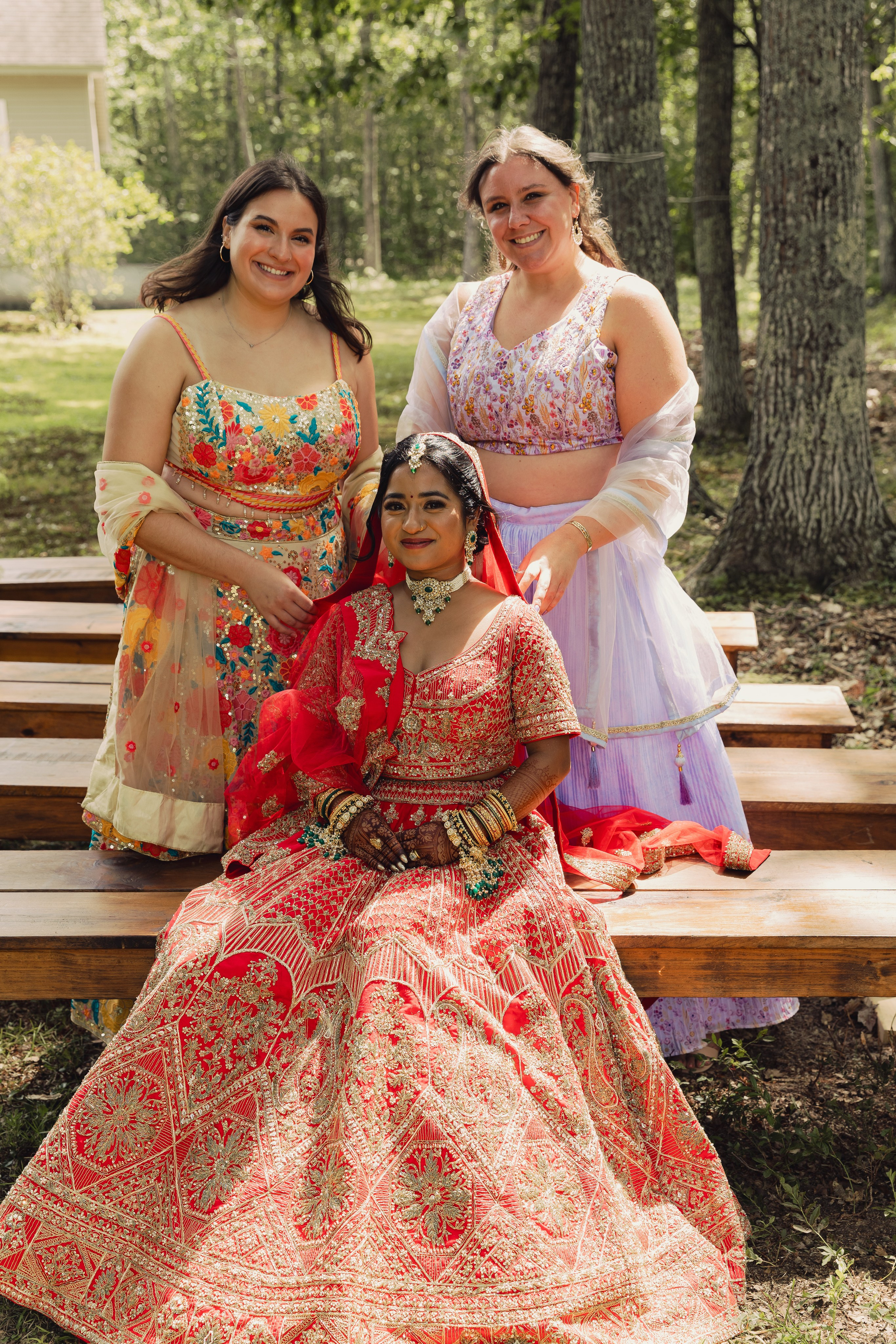 Two-Bride Multicultural Wedding in New Hampshire | Haldi & Nikah