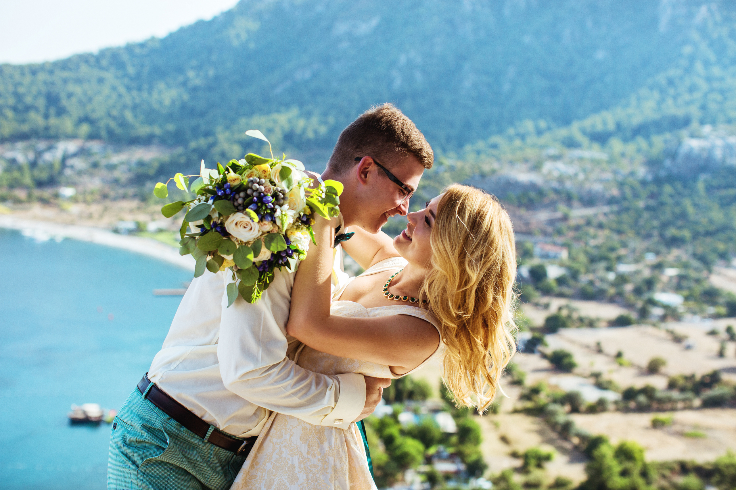 Symbolic wedding ceremony and wedding photo session in the ancient cit. Julia Ganch I Fashion Wedding Photography I Cappadocia Turkey