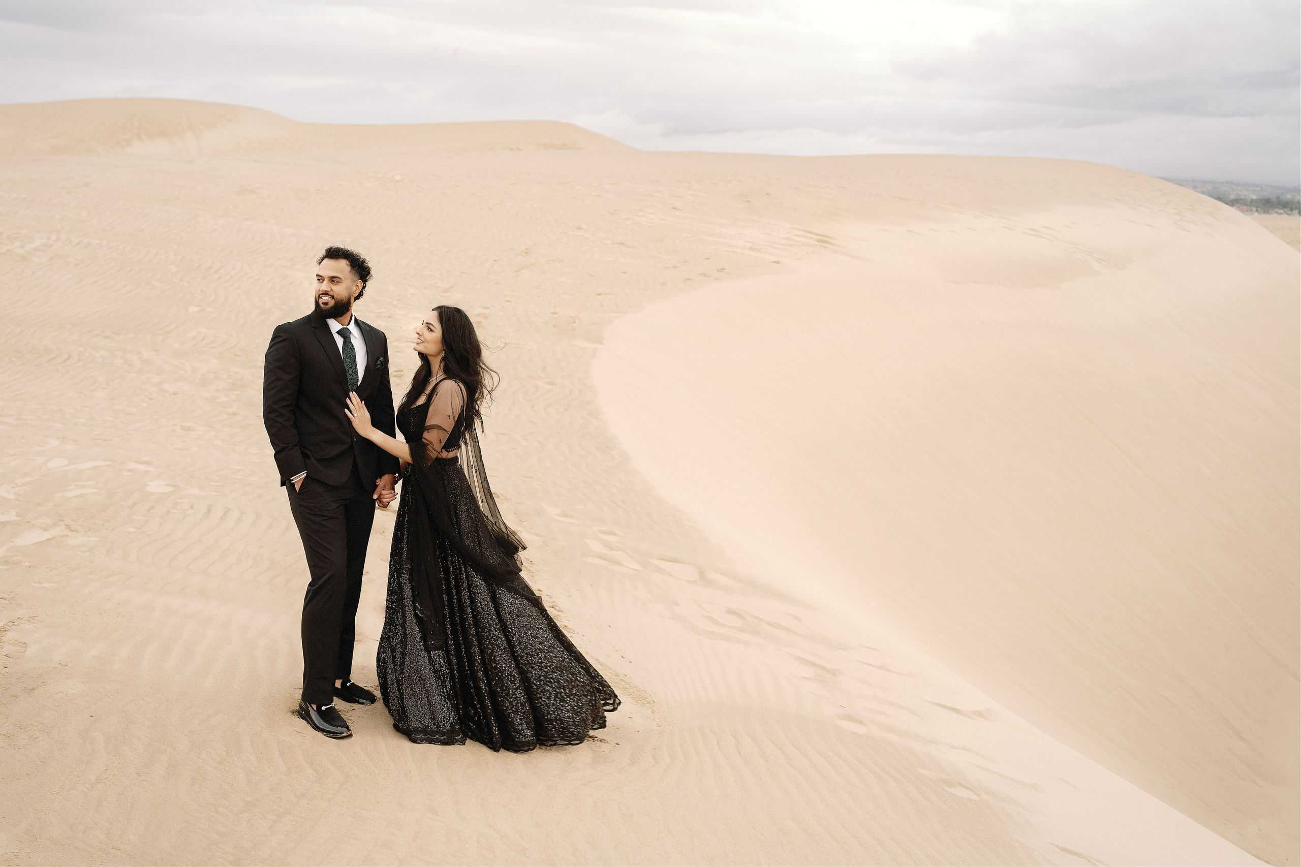 Elopement at Pismo Beach Sand Dunes, California. Wedding Photography & Videography Team in California, Los Angeles, San Francisco, San Diego and Travel