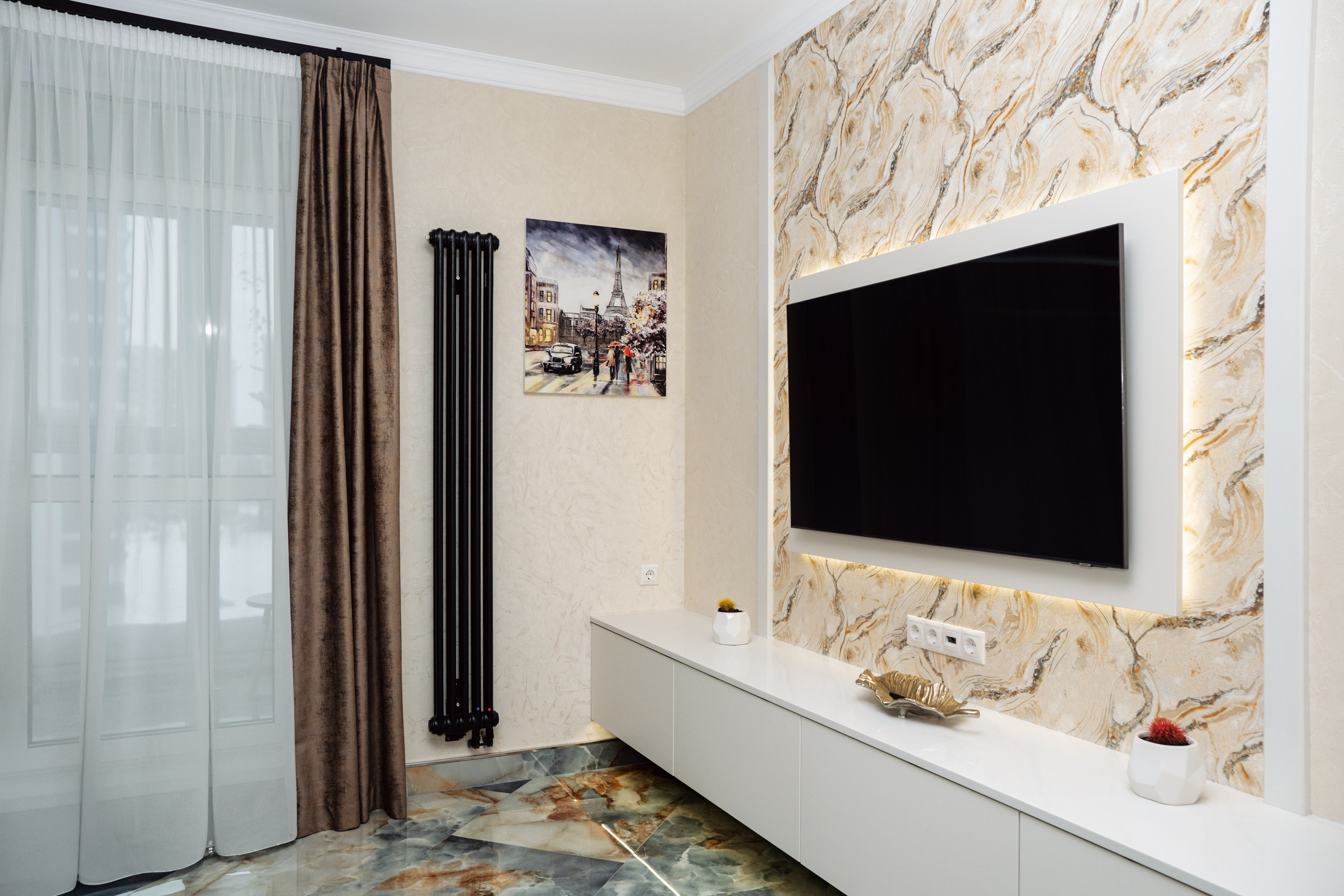 Przytulne mieszkanie w nowoczesnym stylu. Fotograf nieruchomości