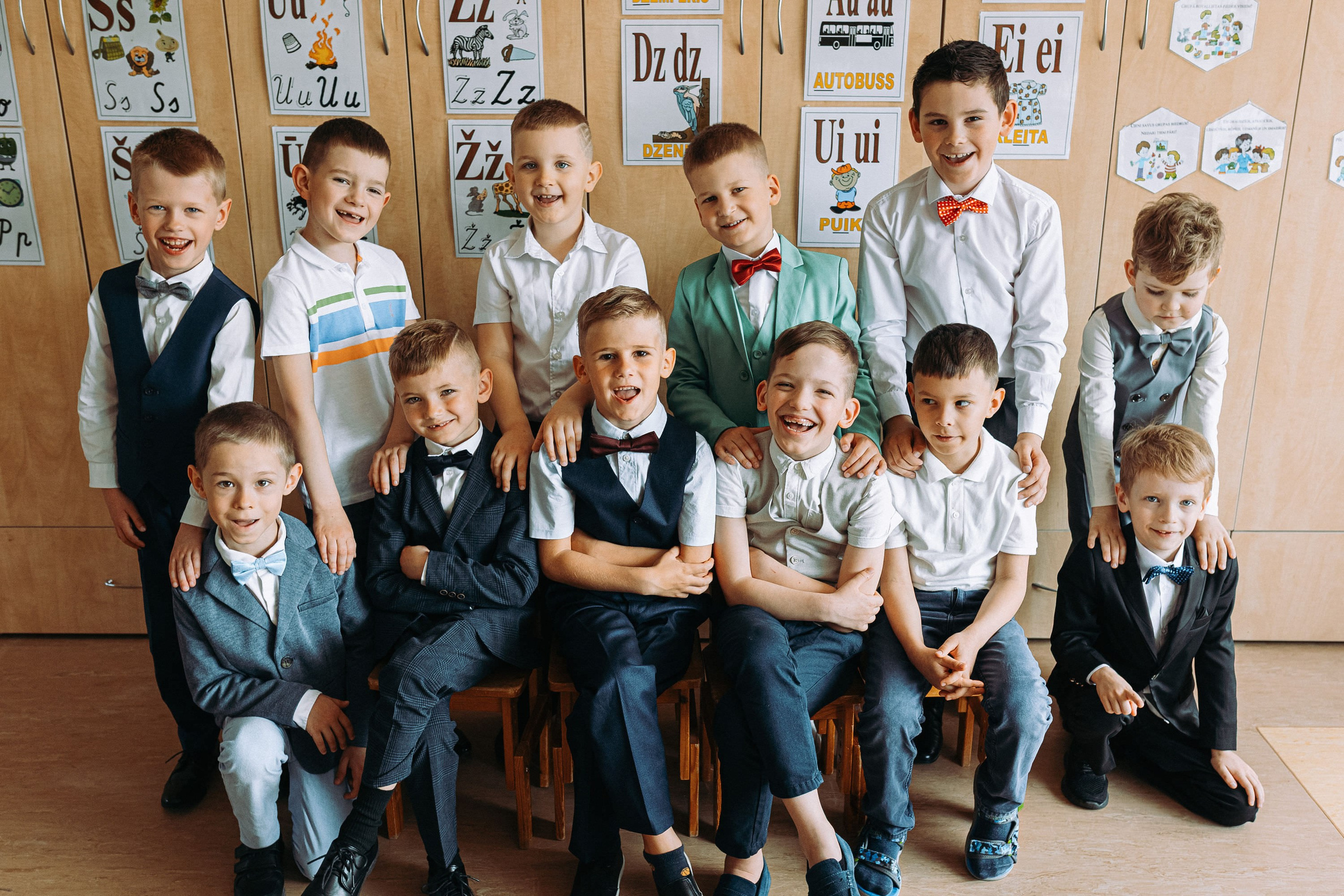 Bērnudārza grupas fotosesija