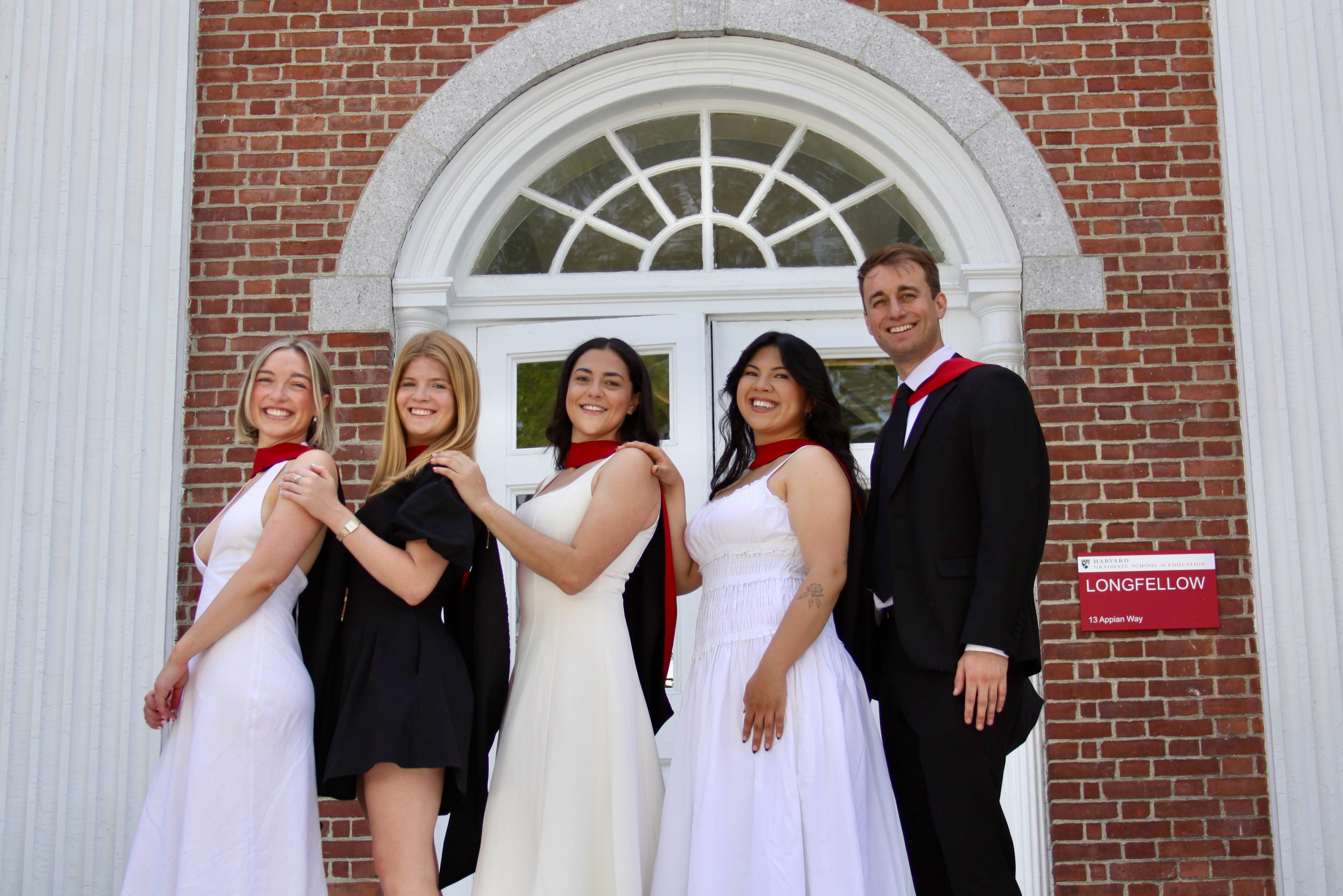 Masters graduation with Talia (group shoot). Kelly Sang, graduation and portrait photographer in Boston