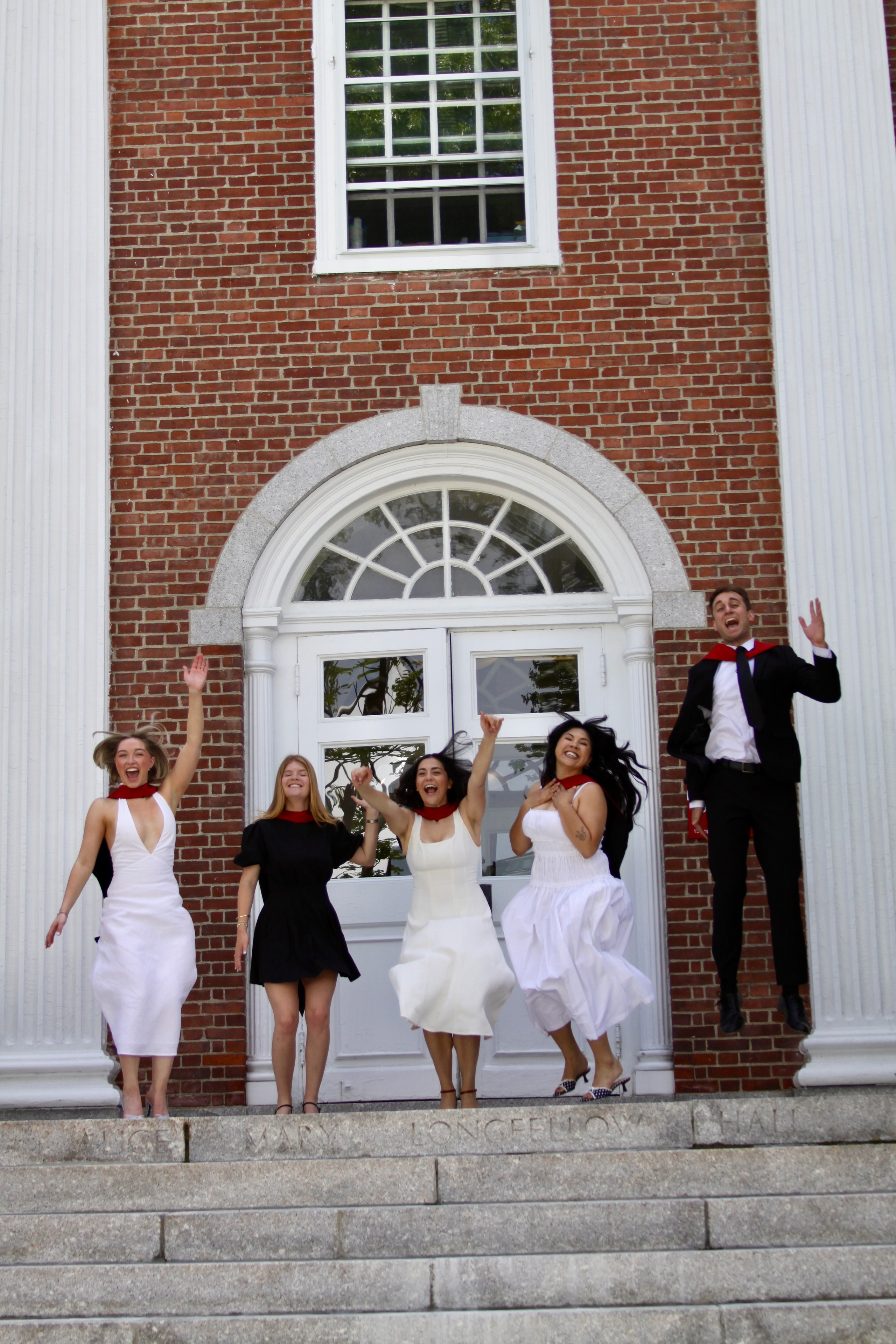 Masters graduation with Talia (group shoot). Kelly Sang, graduation and portrait photographer in Boston