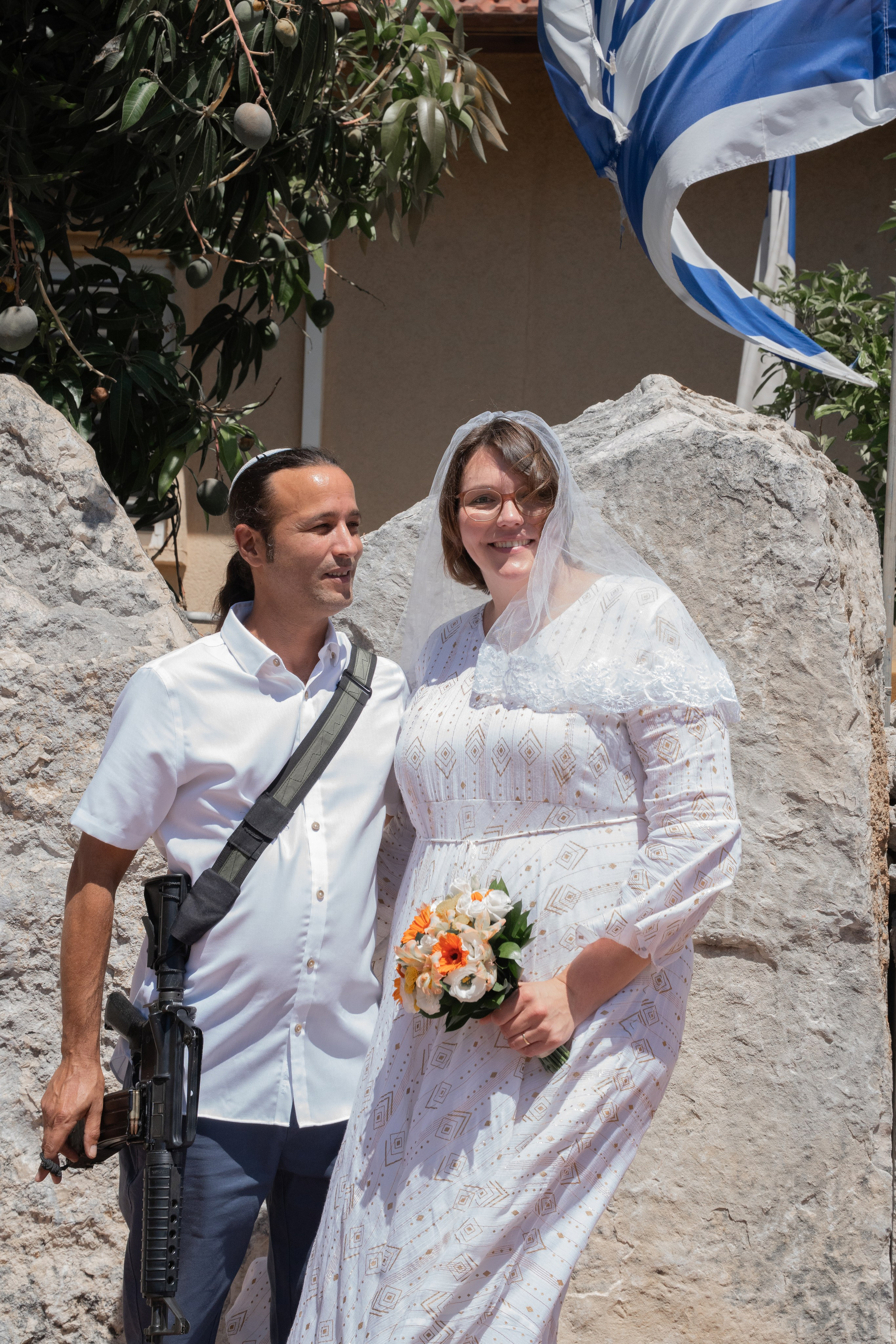 Chuppah of Yael & Raz, Hod Hasharon, July 2026. Divign By Tehilah — Meaningful Graphic Design & Photography