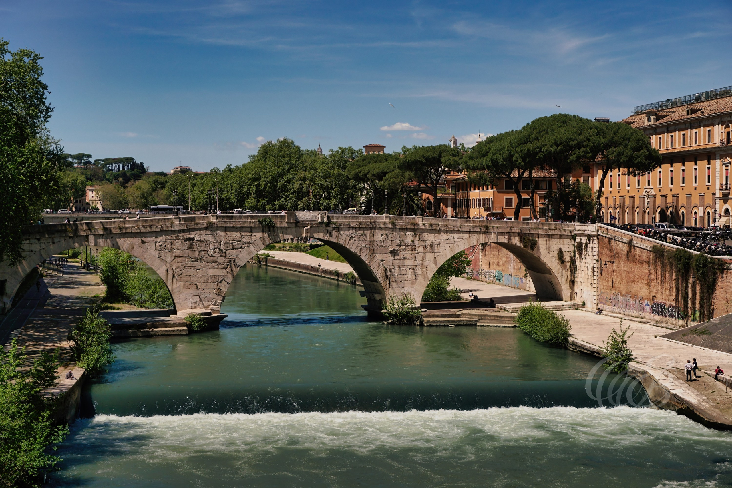 Photography of Italy — Ponte Cestio on the Trastevere Side — Eduardo Bartoli Fine Art & Travel Photography