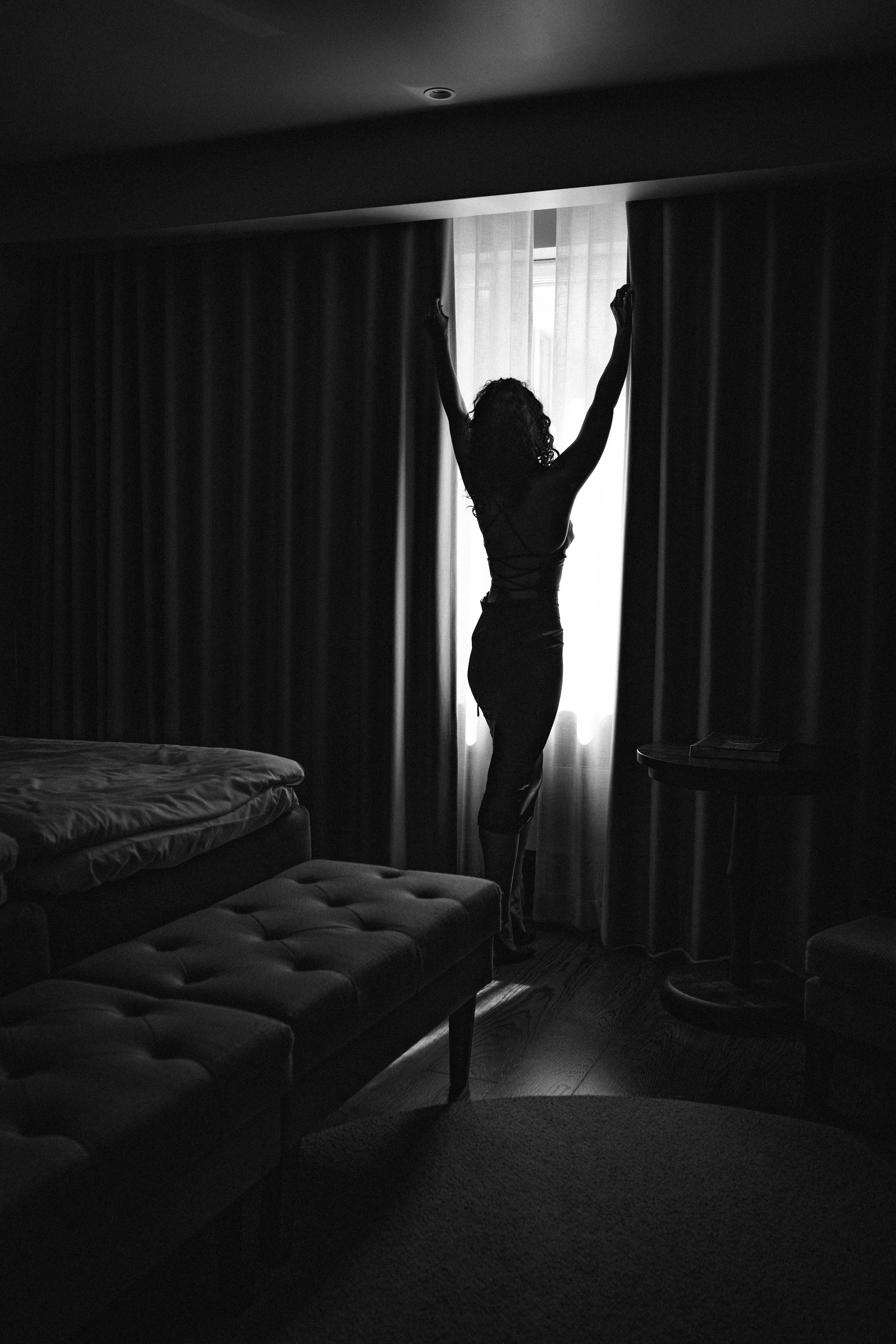 Boudoir hotellissa. Valokuvaaja Lahti, Helsinki Elena Salonen