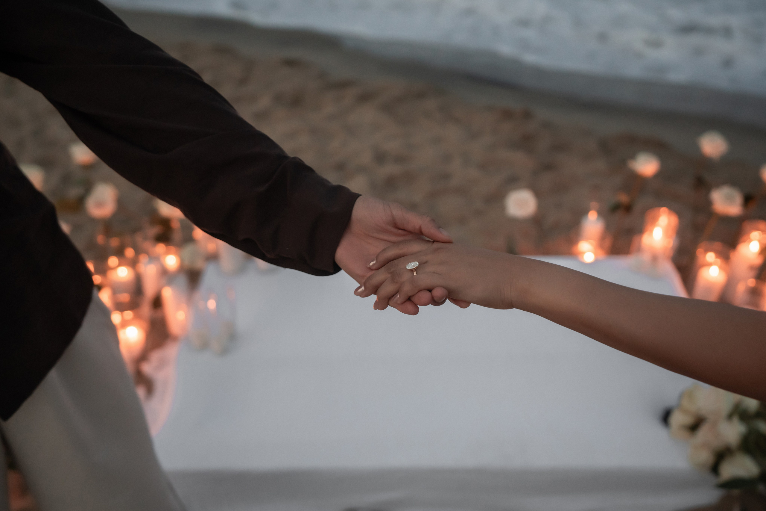 Beach engagement. New York + travel photographer