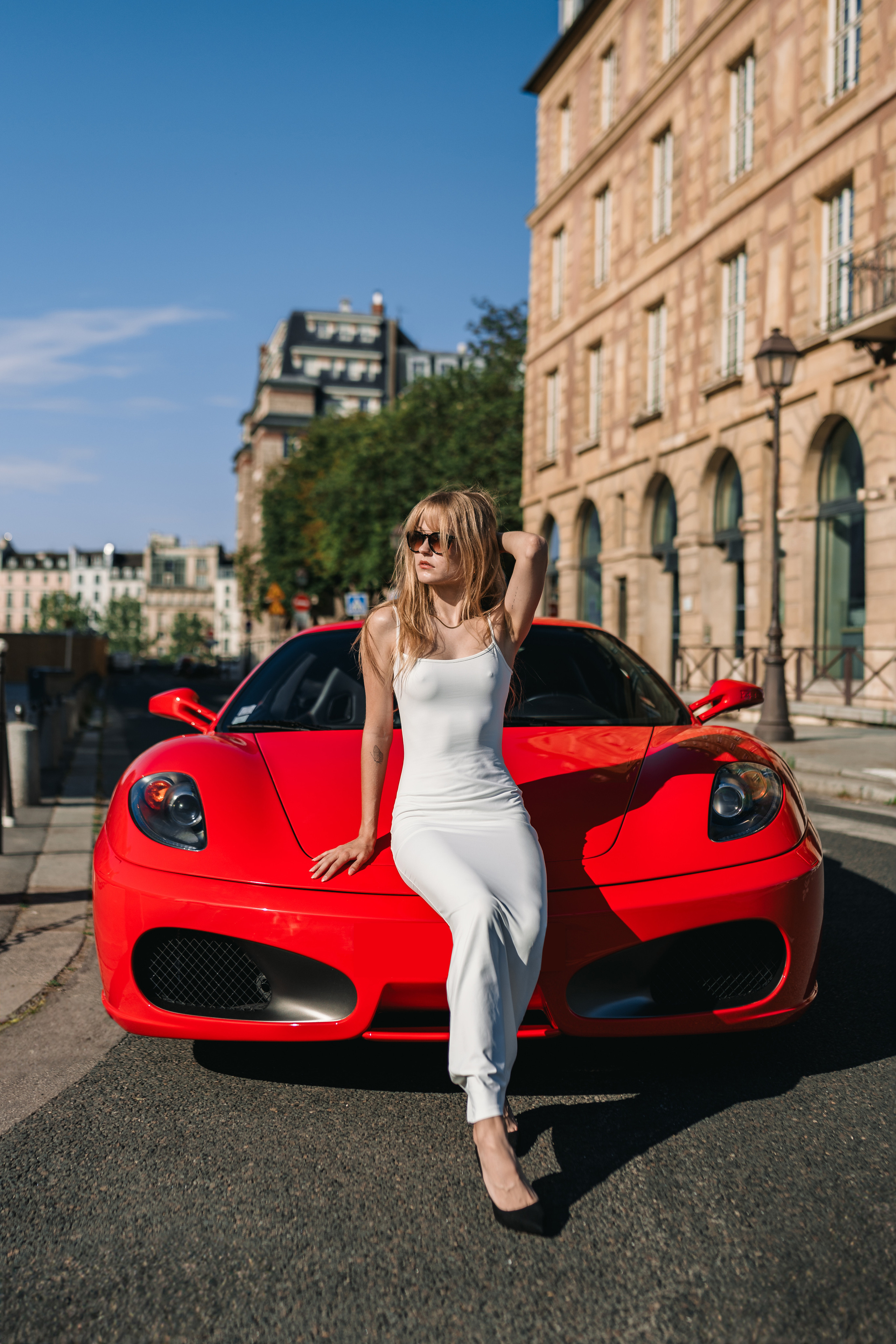 Polina x Ferrari F430. Photographer in Paris — Vitalii Motruk