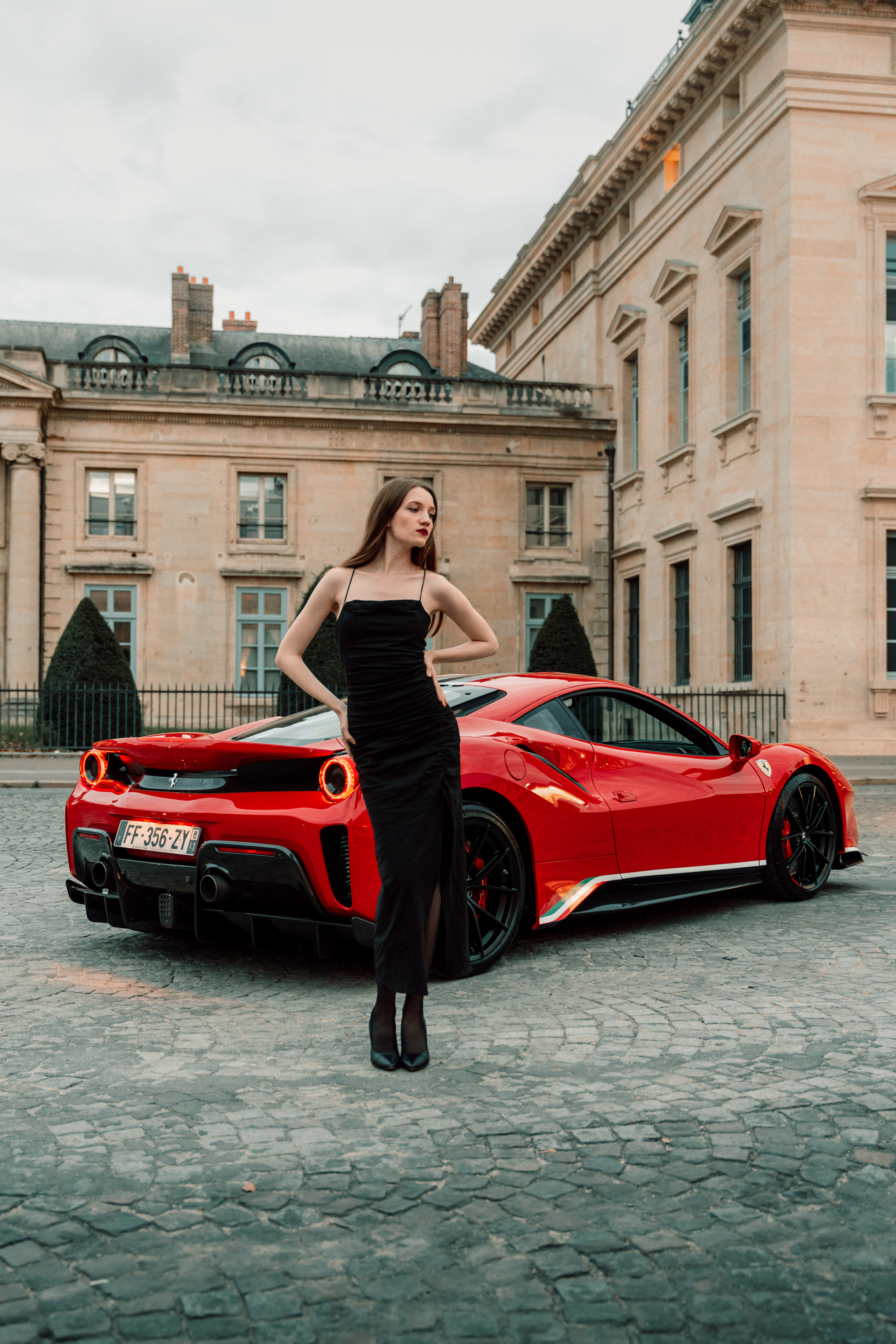 Kate x Ferrari 488 Pista. Photographer in Paris — Vitalii Motruk