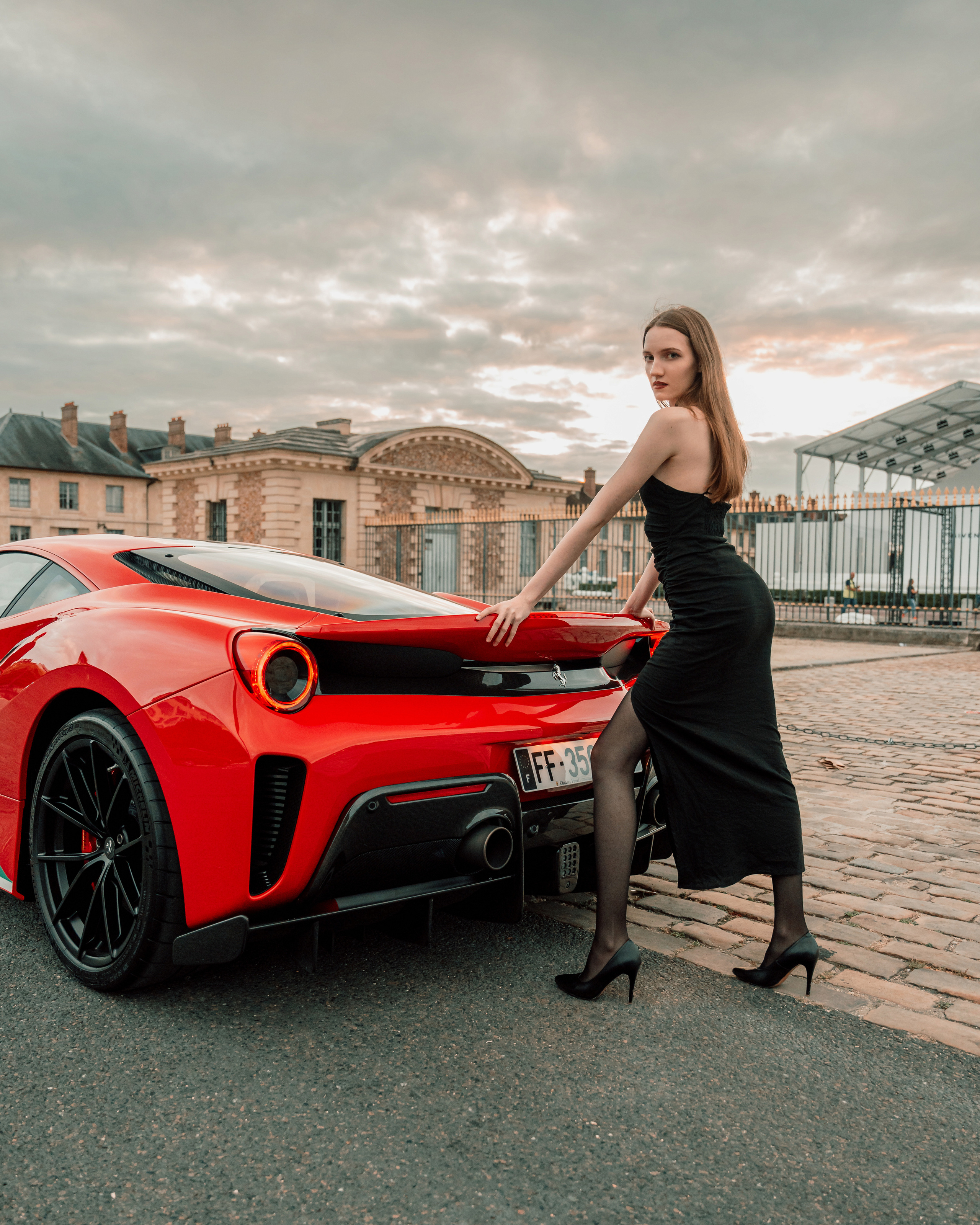 Kate x Ferrari 488 Pista. Photographer in Paris — Vitalii Motruk