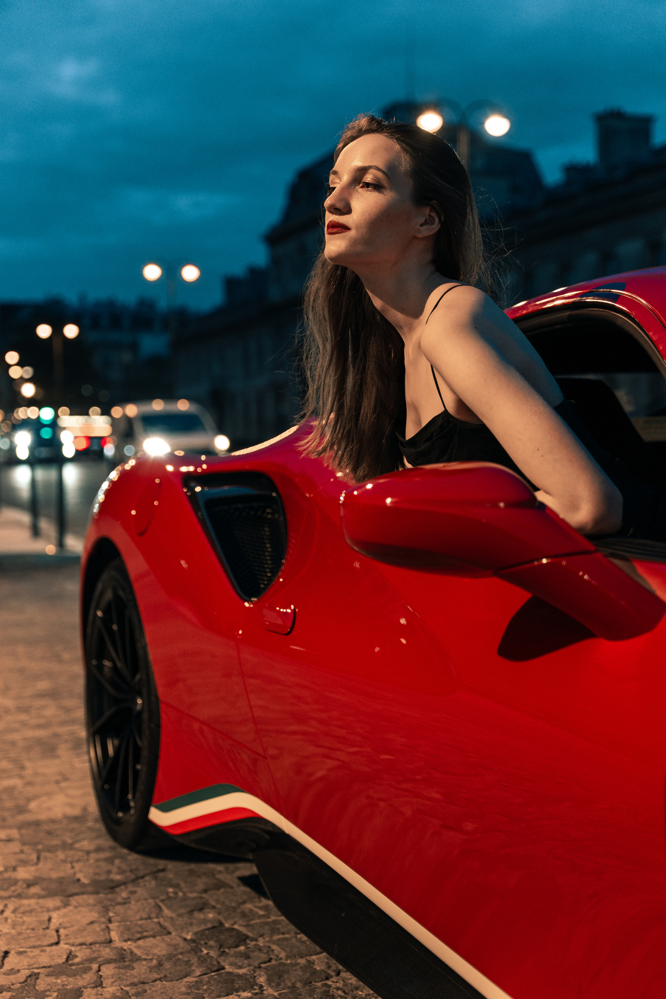 Kate x Ferrari 488 Pista. Photographer in Paris — Vitalii Motruk