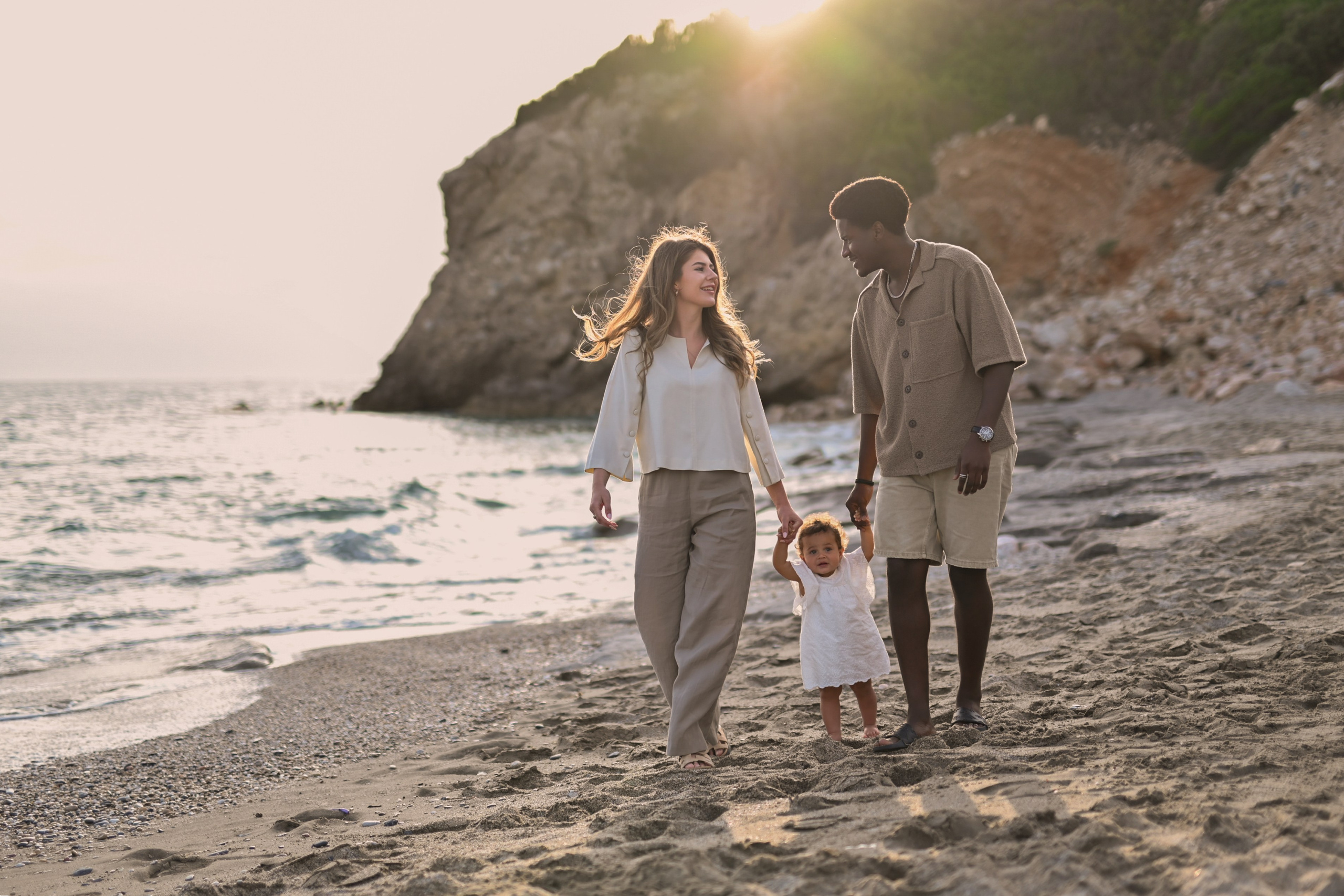 Семейная съемка на пляже Улаш. Фотограф в Алании (Аланье), Сиде, Манавгате. Турция