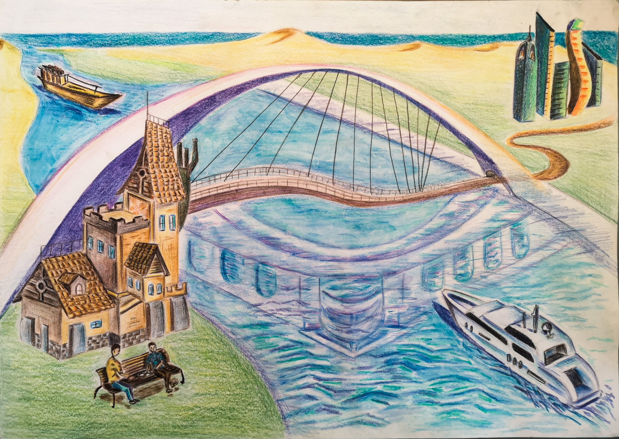 Artworks by my talented pupils. Professional Artist, teacher of art, Artistic Photographer In Dubai (U