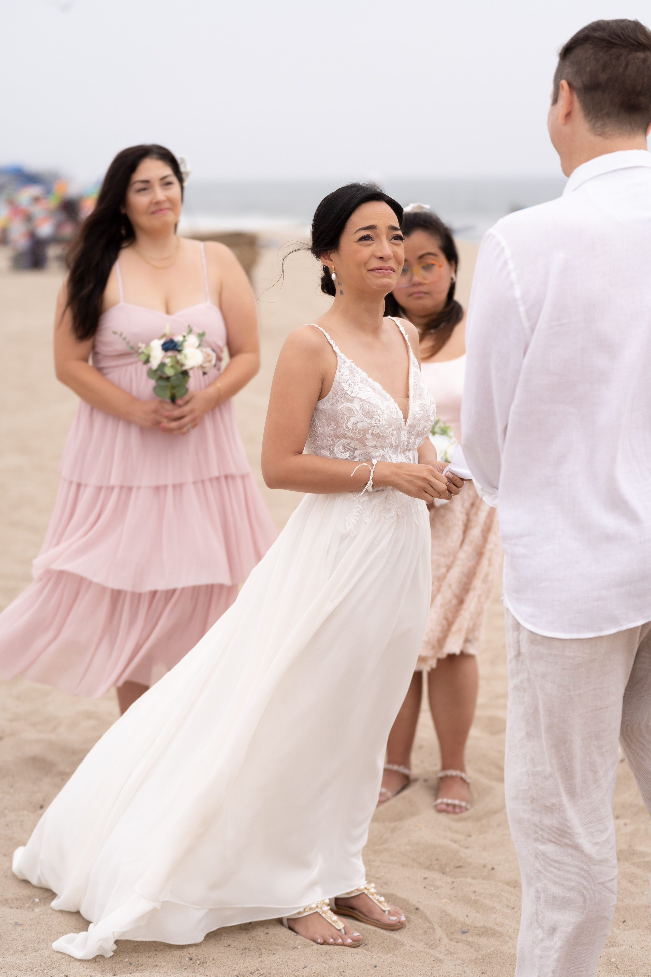 Santa Monica beach sunset elopement. Cinematic Wedding & Elopement Photography in Los Angeles | Inspired by Indie Film & Real Life