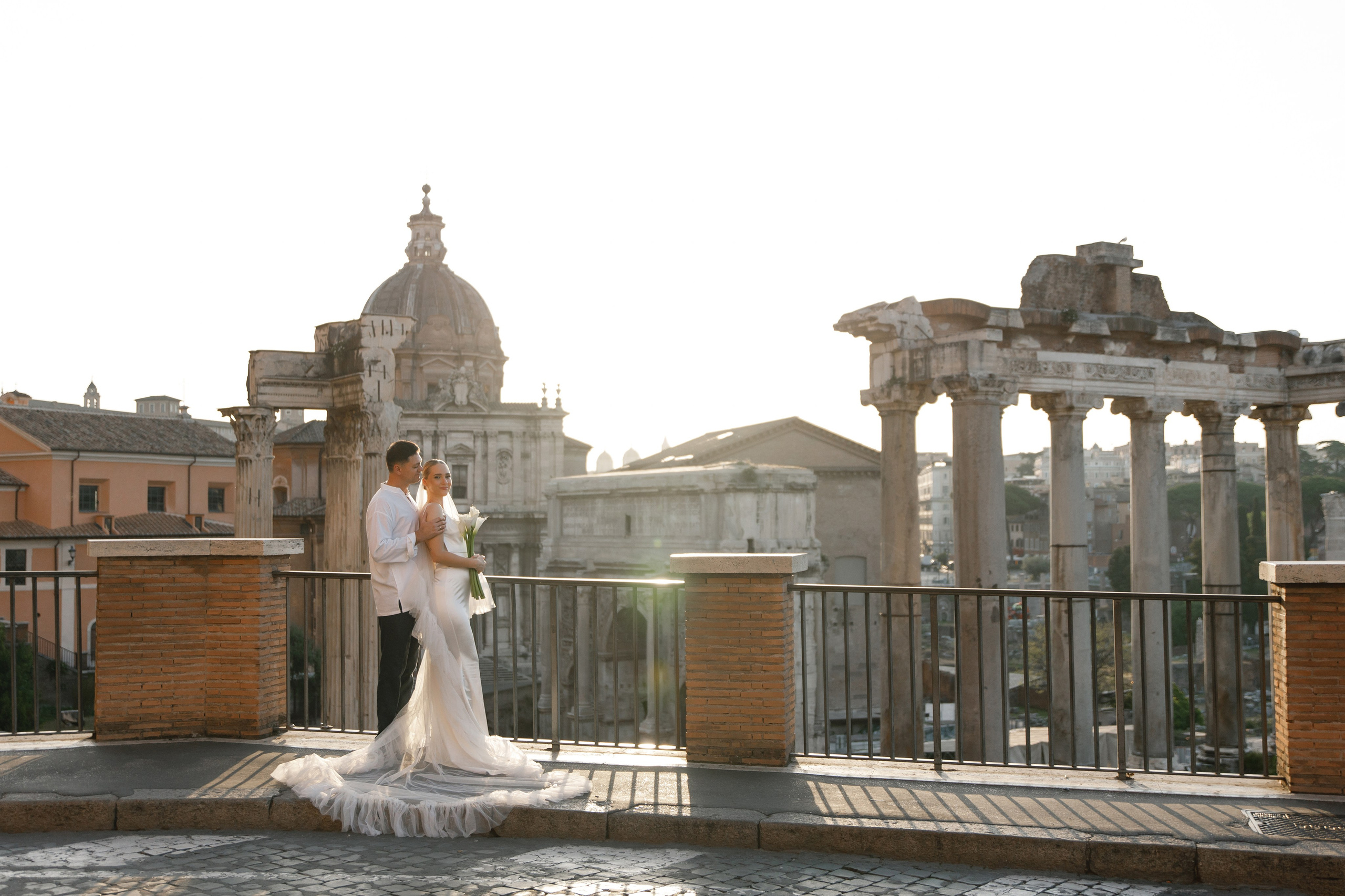 Elopement in Rome. Wedding Photographer Rome Tuscany Como Sicily Puglia Amalfy Italy- Oksana Savenchuk