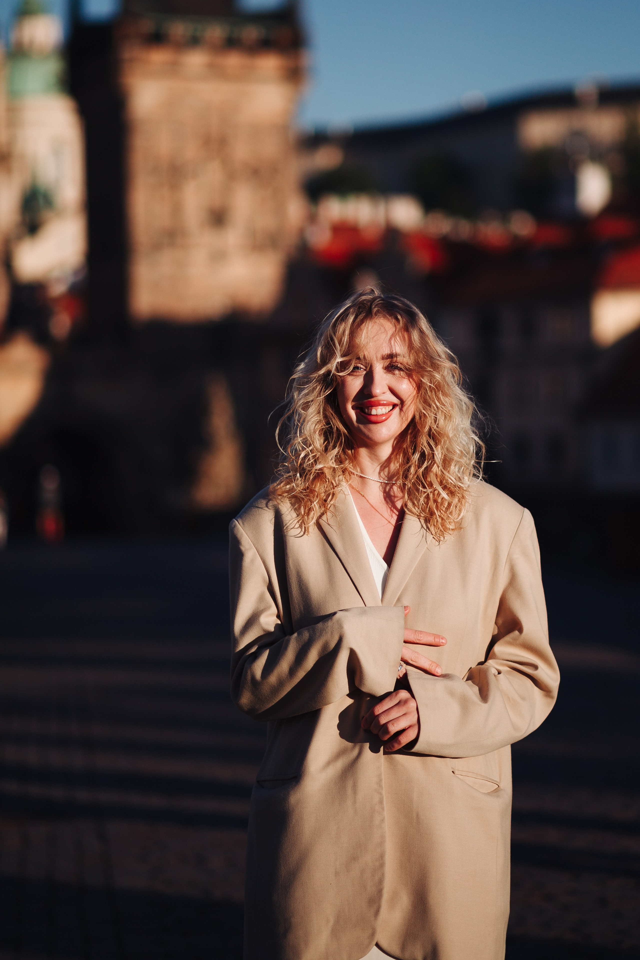 Alexandra. Photographer in Prague for tourists