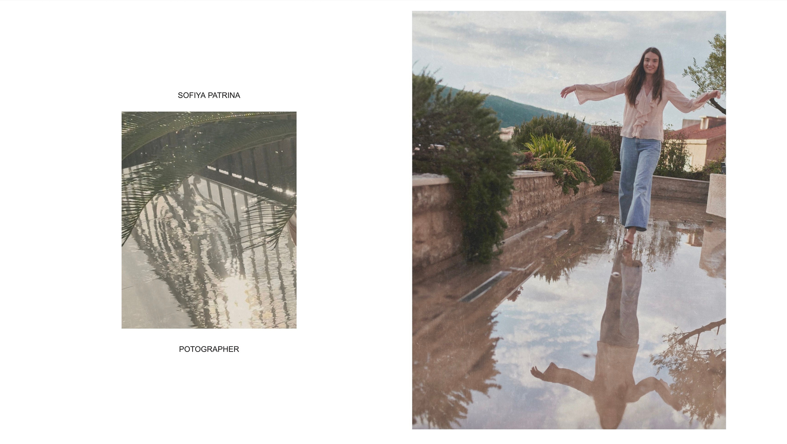 Editorial campaign for a beachwear brand, captured on the seashore in natural light