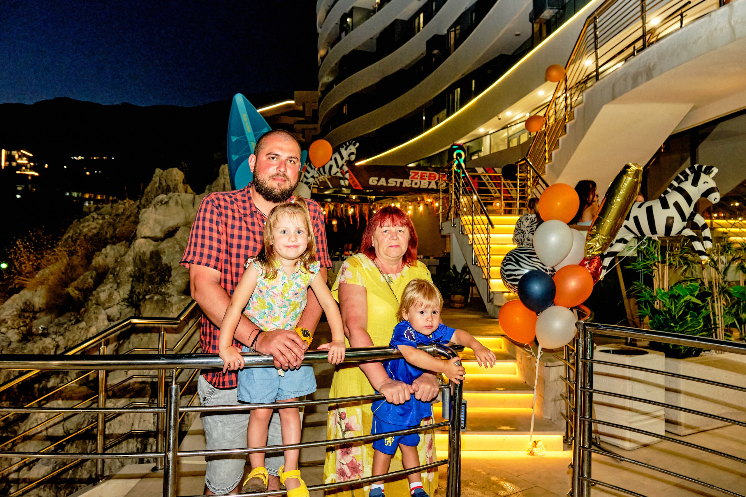 Photo report from the Zebra Restaurant’s birthday celebration. Becici, Montenegro. Photographer, photo artist Alena Novgorodtseva
