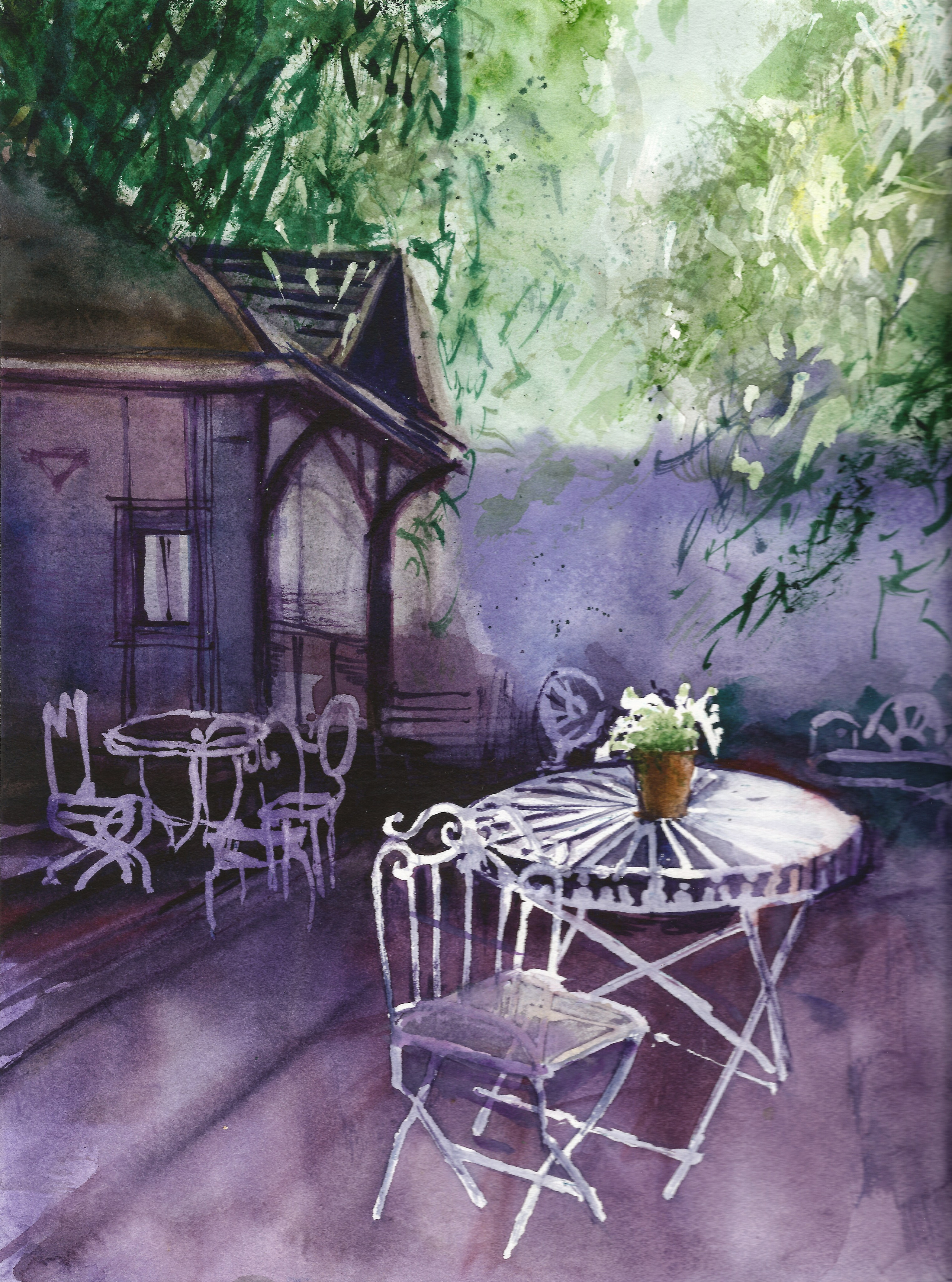 Nature landscapes. Angelina Sorokopud. Artist in Strasbourg