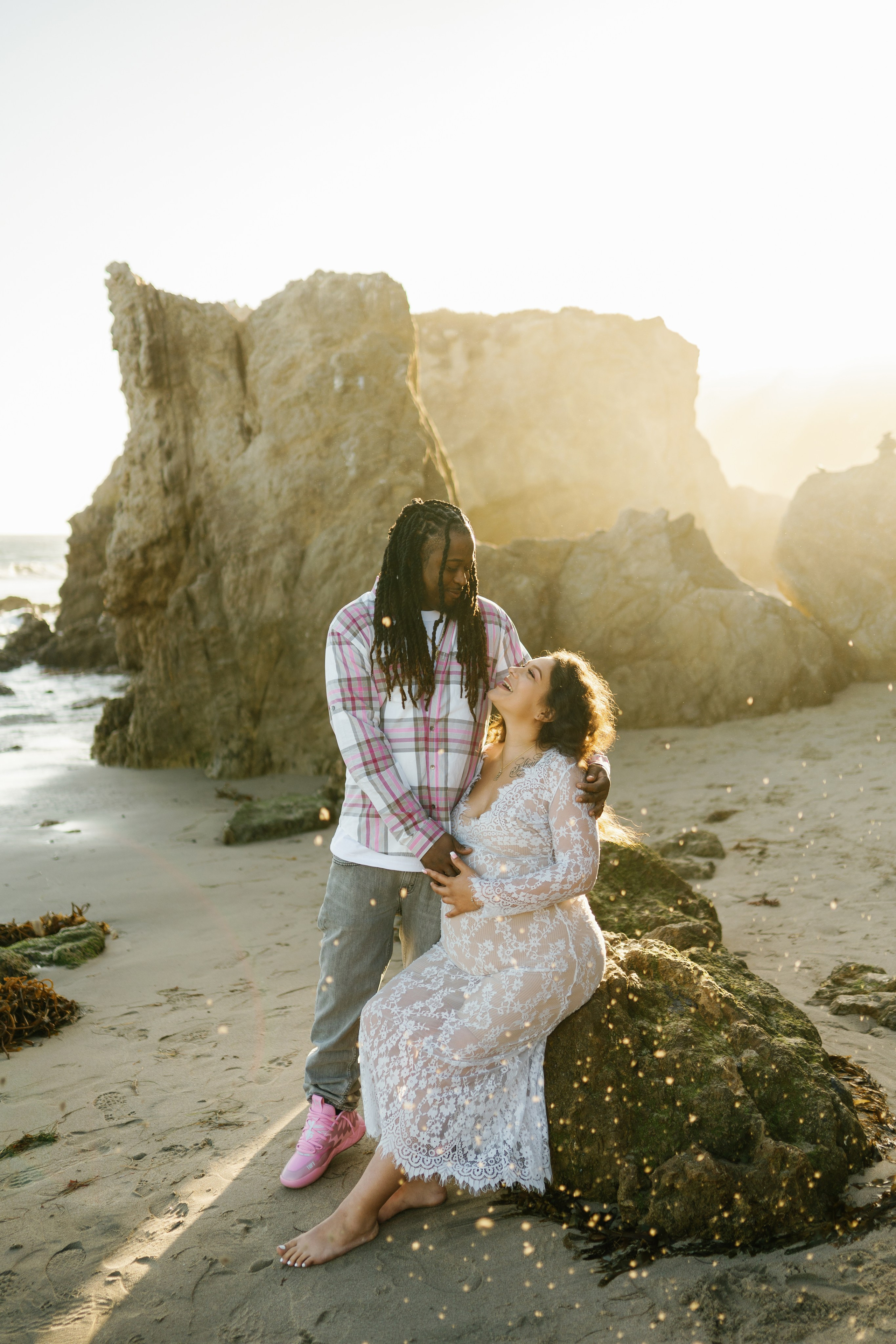 El Matador Beach Maternity Session. Wedding Photography & Videography Team in California, Los Angeles, San Francisco, San Diego and Travel