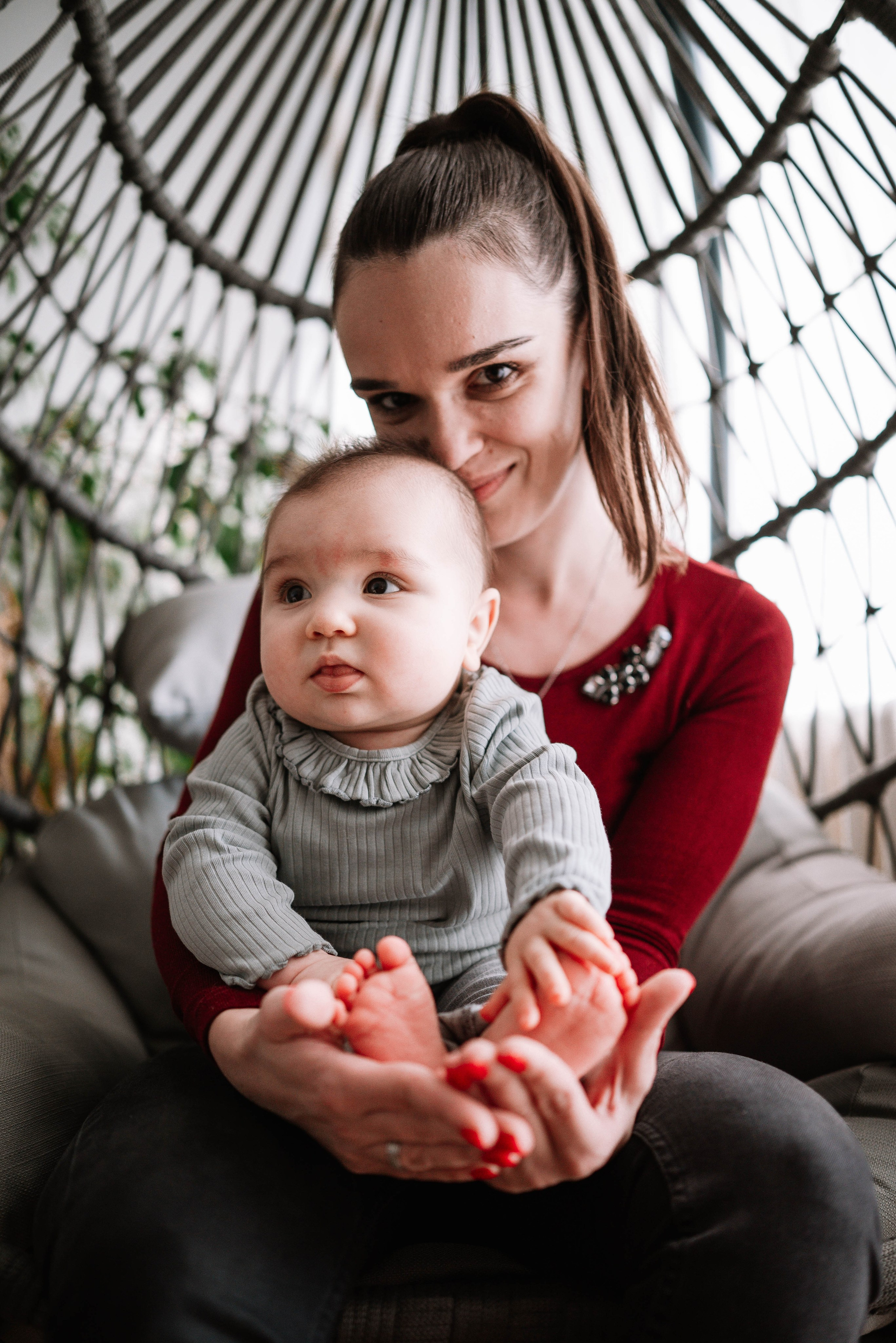 Lana - fotografisanje bebe kod kuće. Dečiji i porodični fotograf