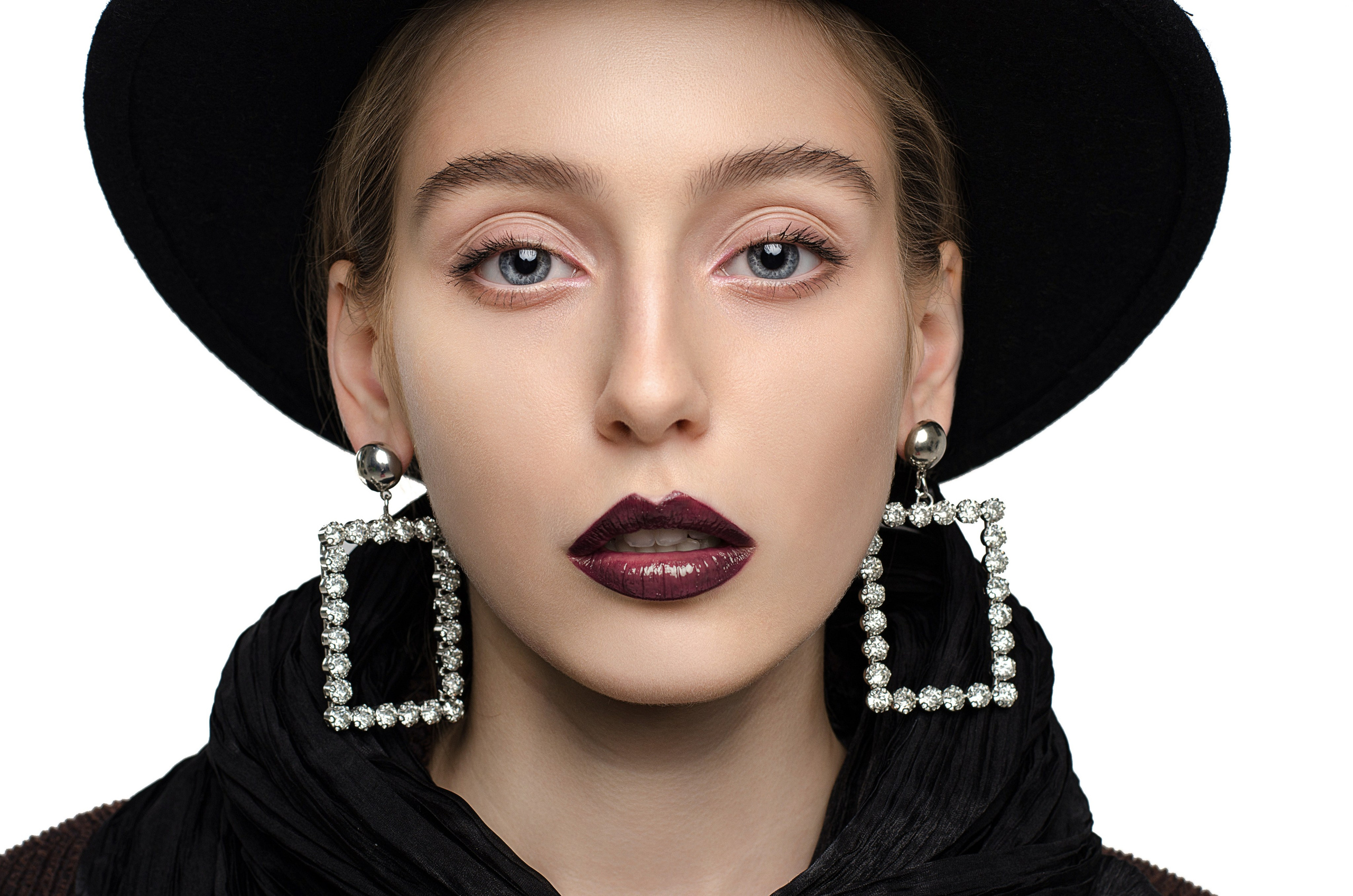 Studio fashion shoot with soft lighting, model test for fashion portfolio with high-quality retouching in San Francisco.