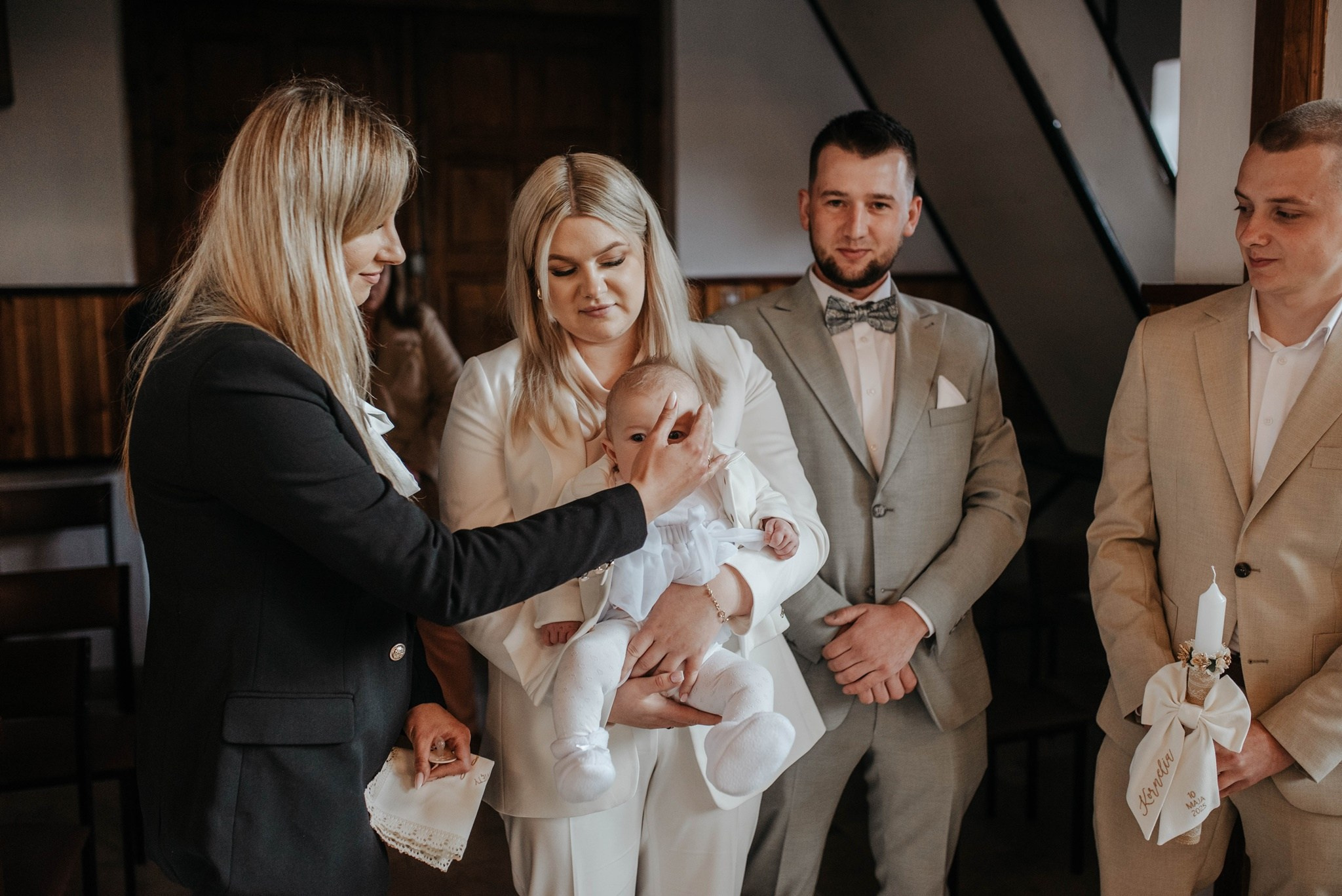 Chrzest Święty Kornelii. Dominika Strachacka Fotografia | Fotograf ślubny i rodzinny Opole Lubelskie Lublin