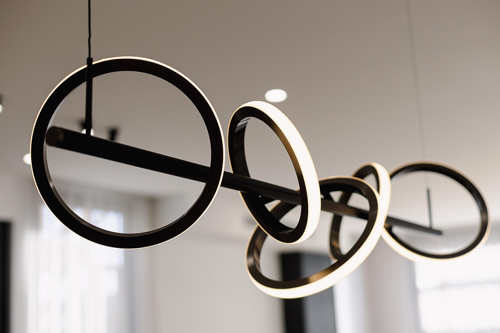 Open-concept lounge and kitchen – interior real estate photography