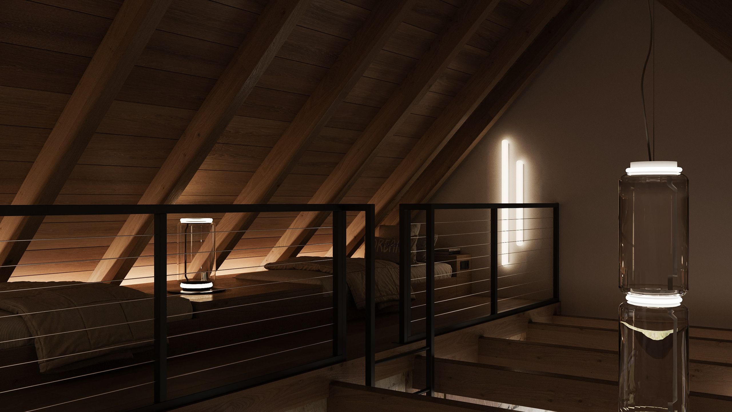 HOTELOVÝ POKOJ č.1 V HORSKÉ CHATĚ. Filipenka architects