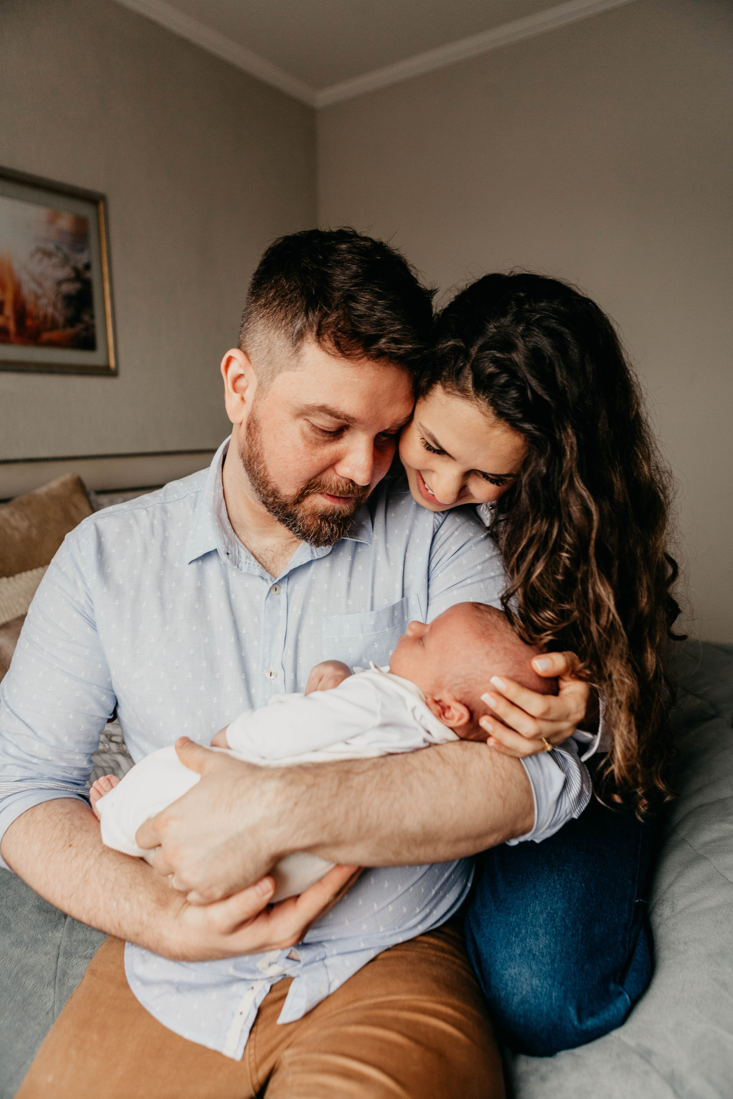 Bebê em casa. Fotógrafa de família