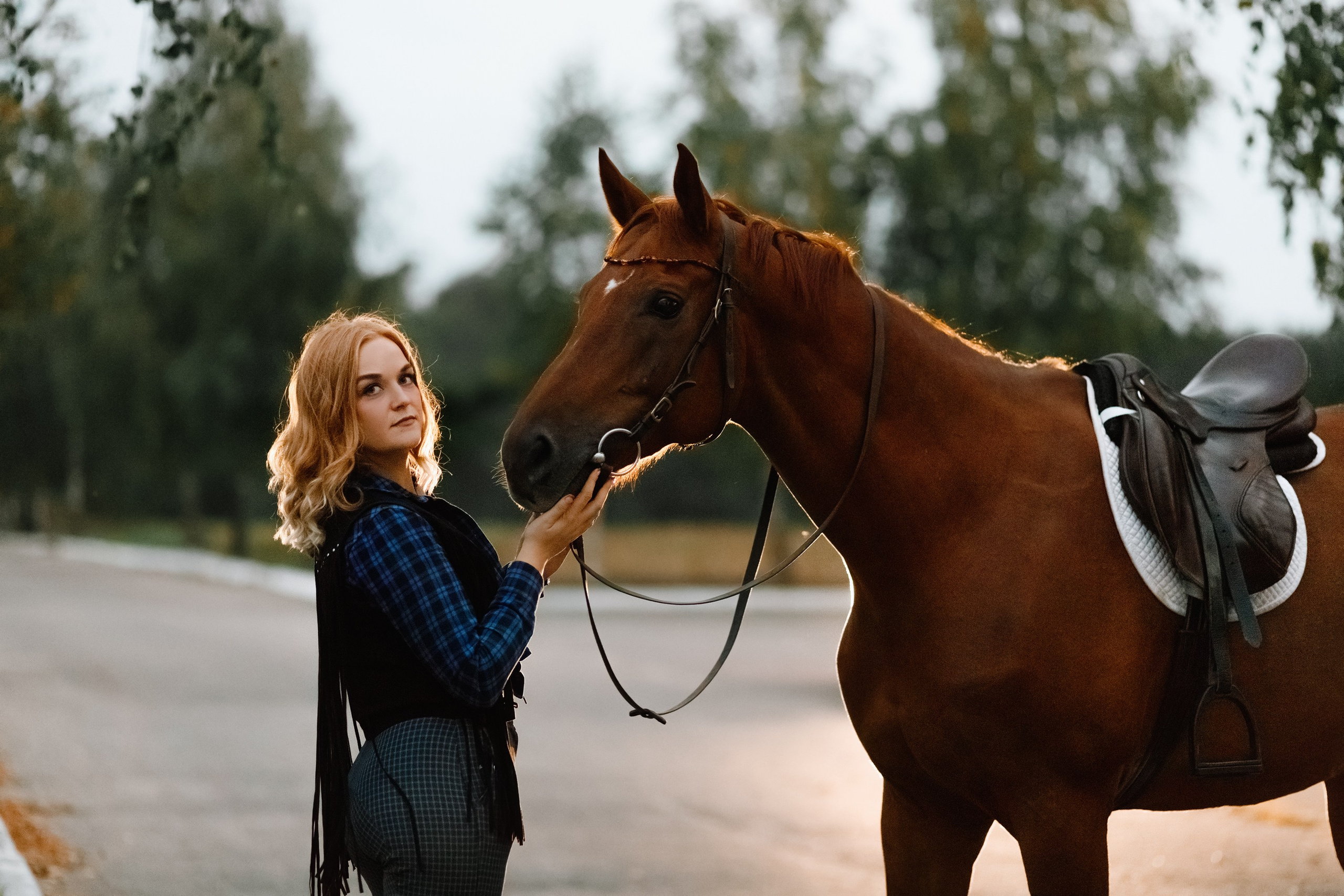 Victoria & her horses, autumn. Kaja | fotograf psów we Wrocławiu