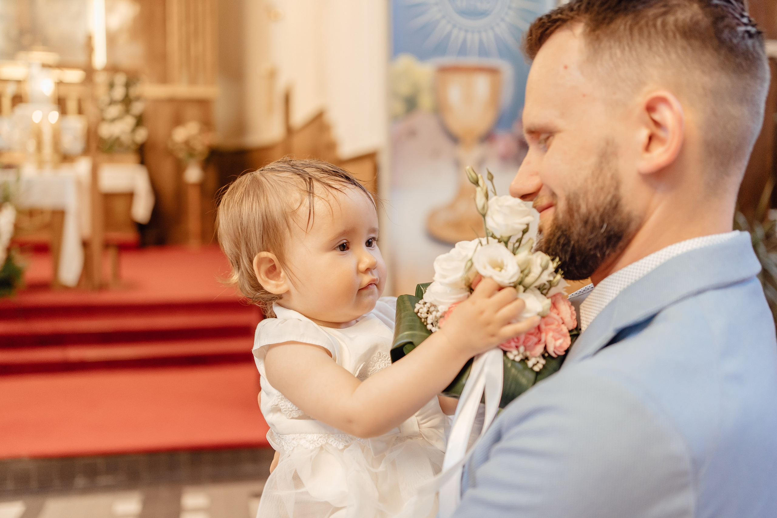 Chrzest Święty Natalii. Fotograf Łódź - sesja ciążowa, noworodkowa, dziecięca. Studio w Łodzi