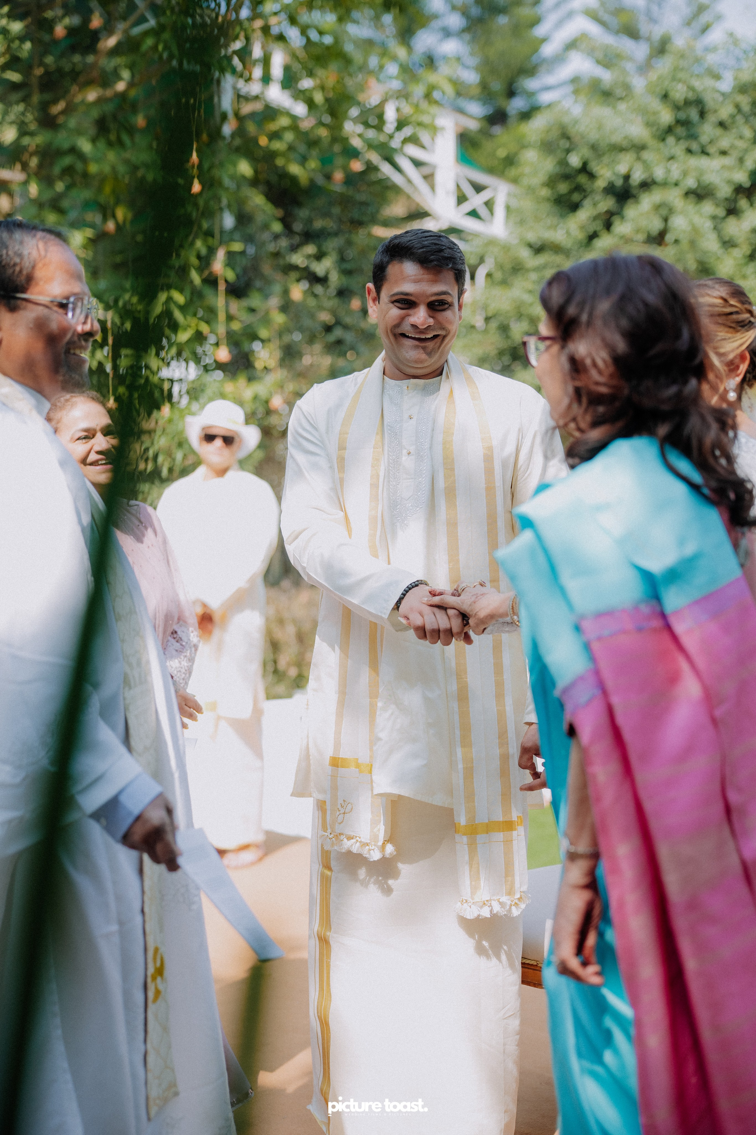 Blessing of Rajiv & Aashna. Fine art Wedding Photographers in India & Canada