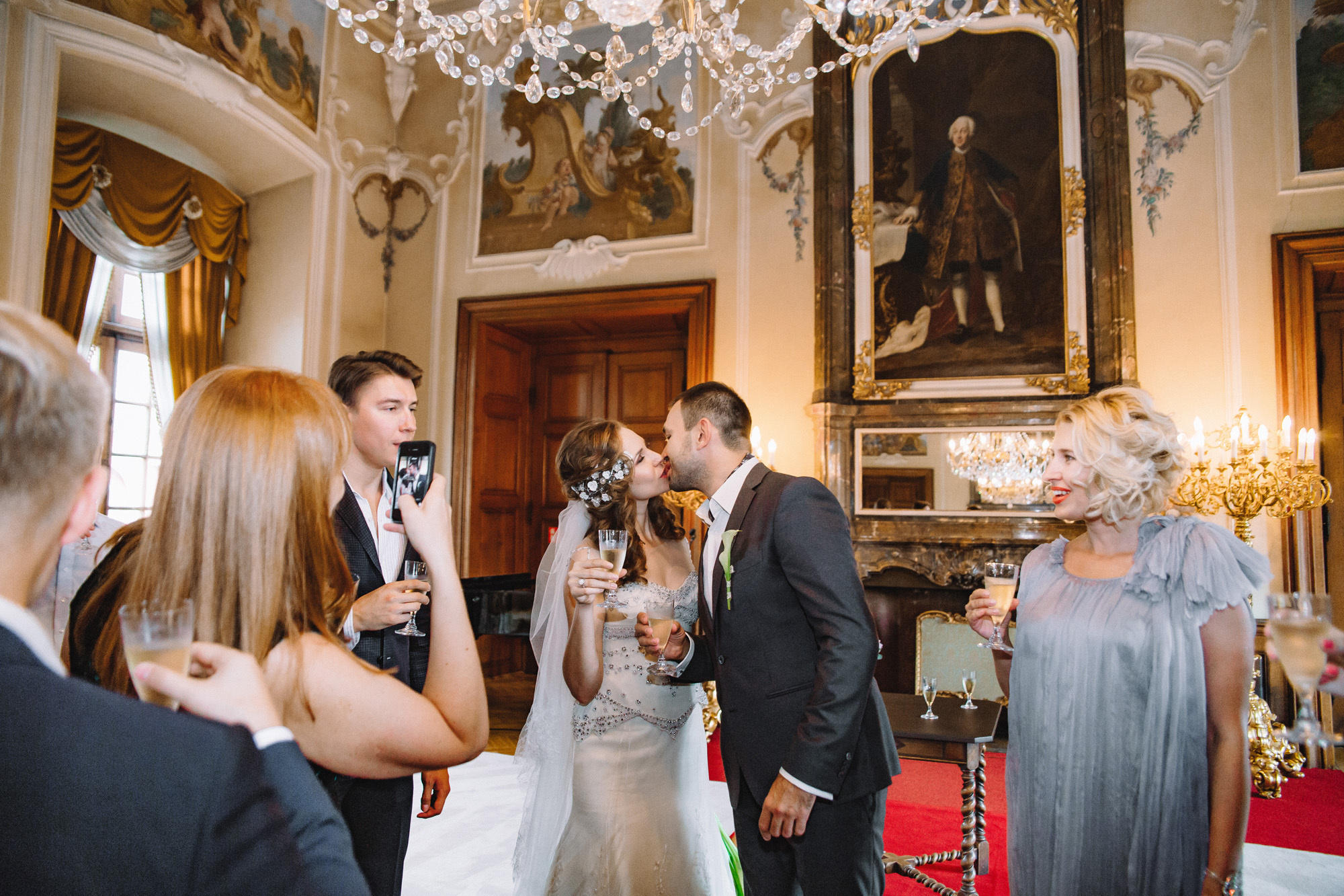 Romantic wedding in Prague. Wedding and portrait photographer in Poland Vitali Frozen