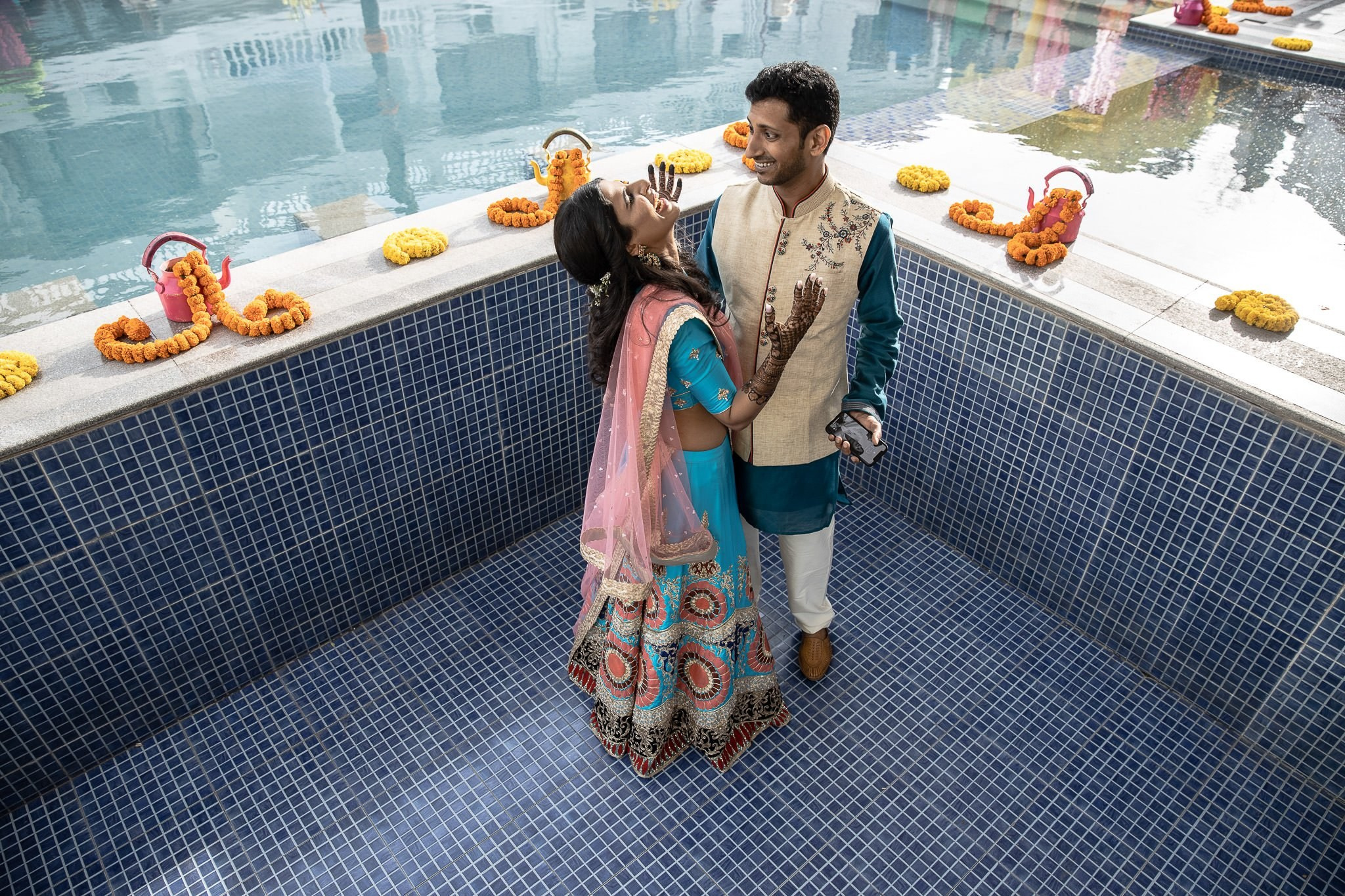 Punjabi + Marathi fusion wedding at New Delhi, India
