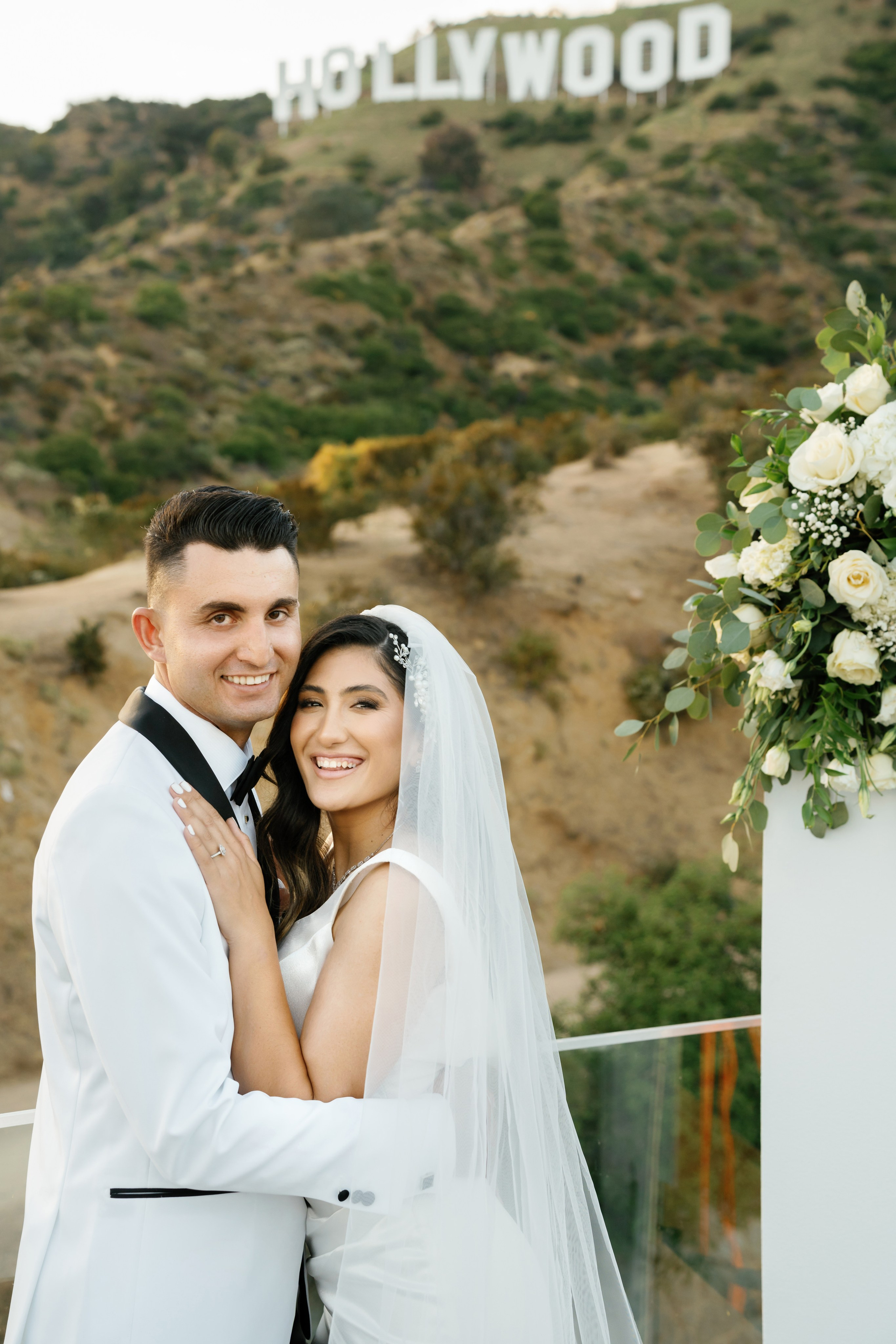 Wedding at the Hollywood Sign Venue, Los Angeles, California. Wedding Photography & Videography Team in California, Los Angeles, San Francisco, San Diego and Travel
