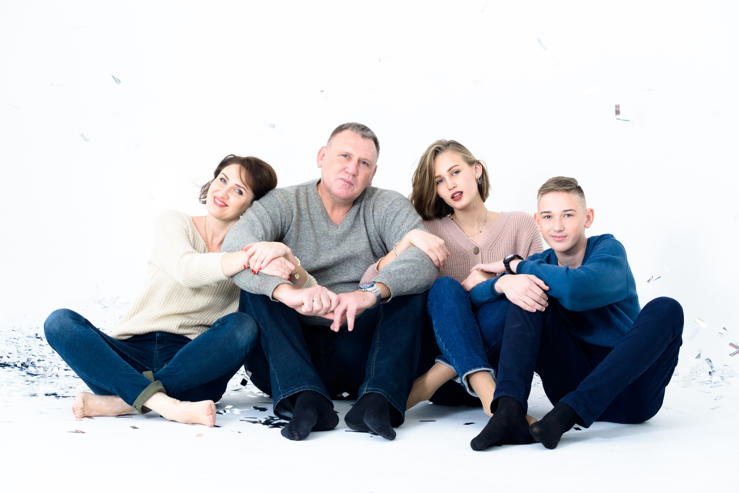 Katya and the family. Fotograf Dmitrii Donets