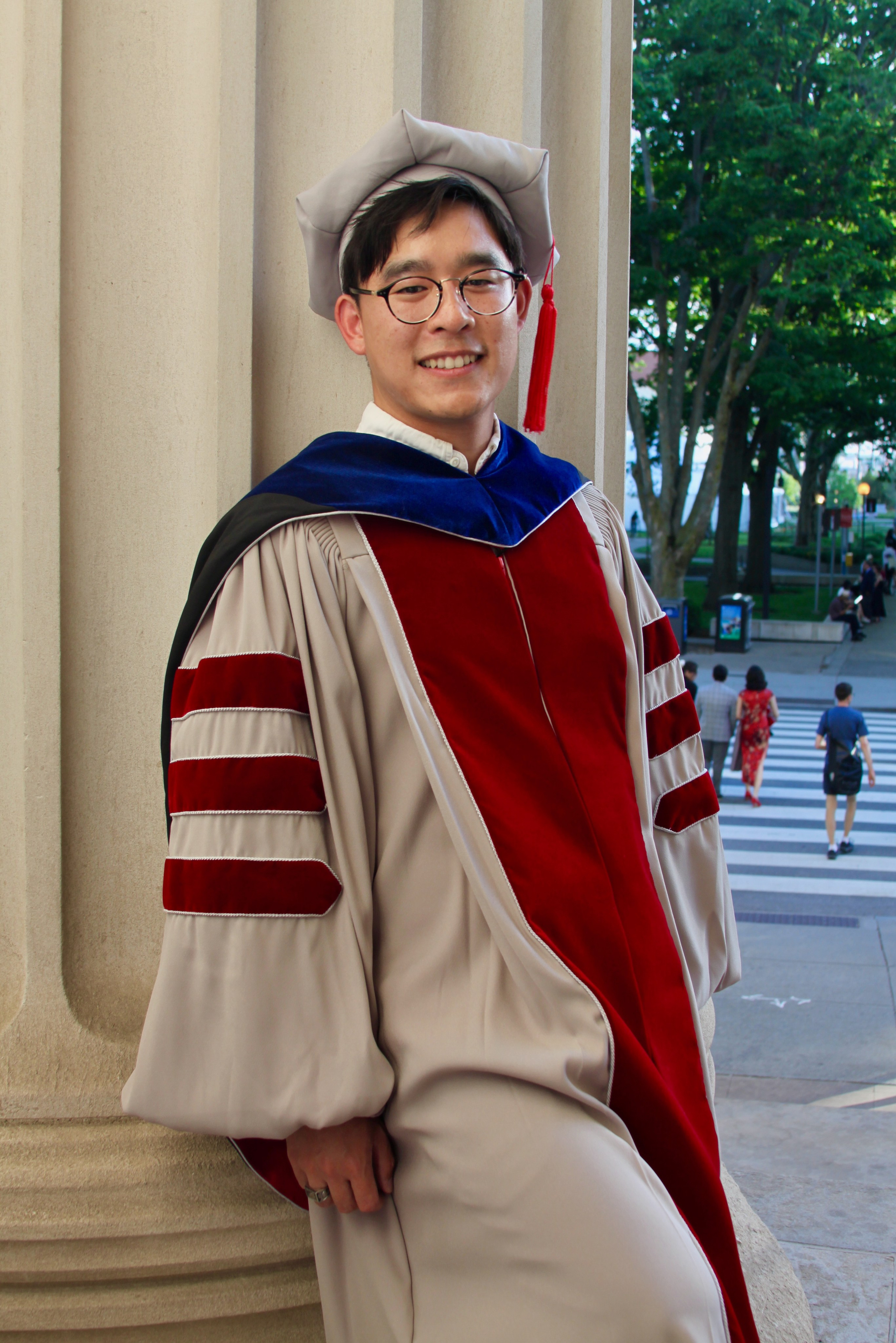 PhD graduation with Elton. Kelly Sang, graduation and portrait photographer in Boston