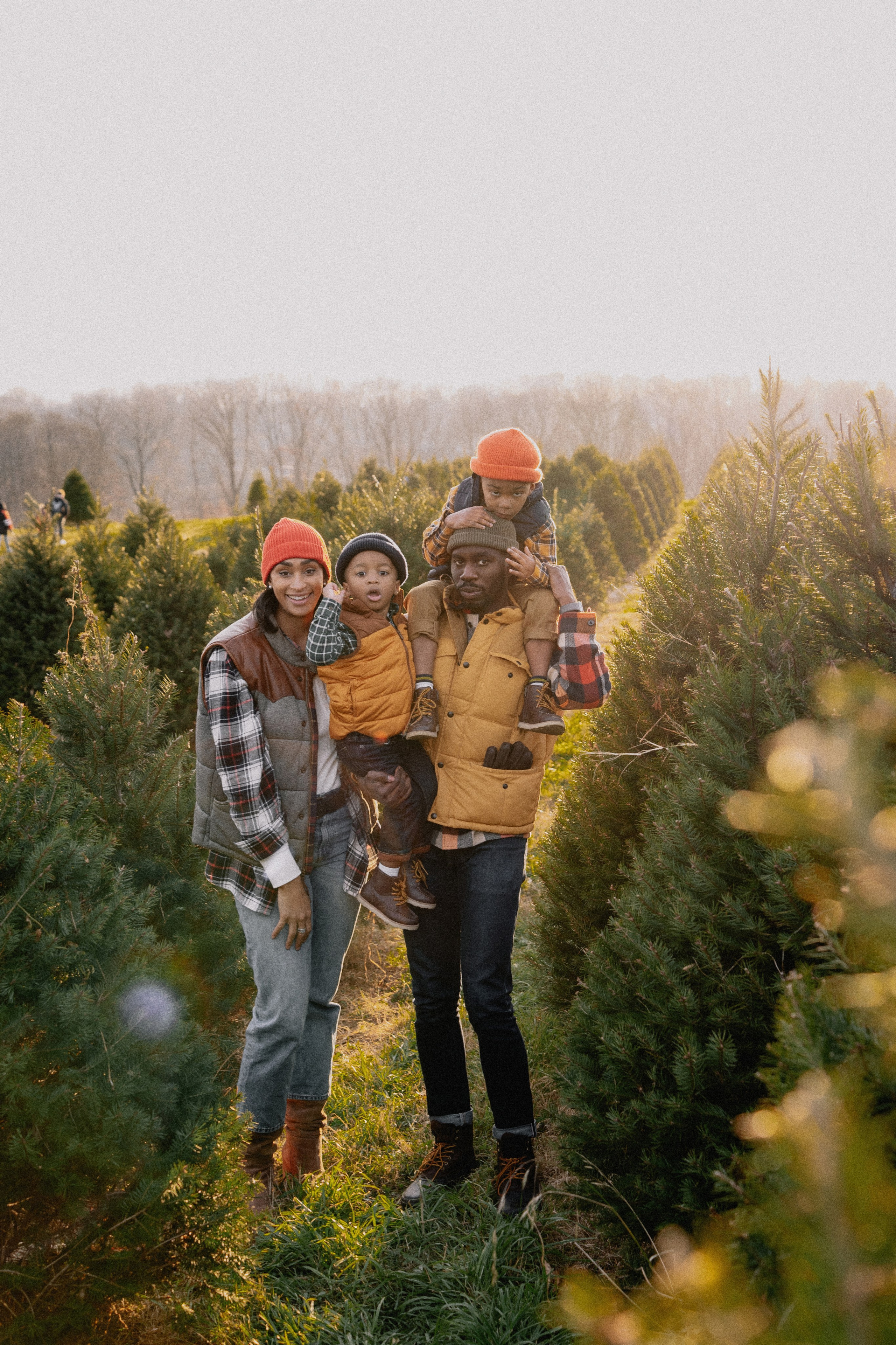 Kristen and family christmas farm. Wedding and family photographer and videographer PA, NJ, NY, DE, MD